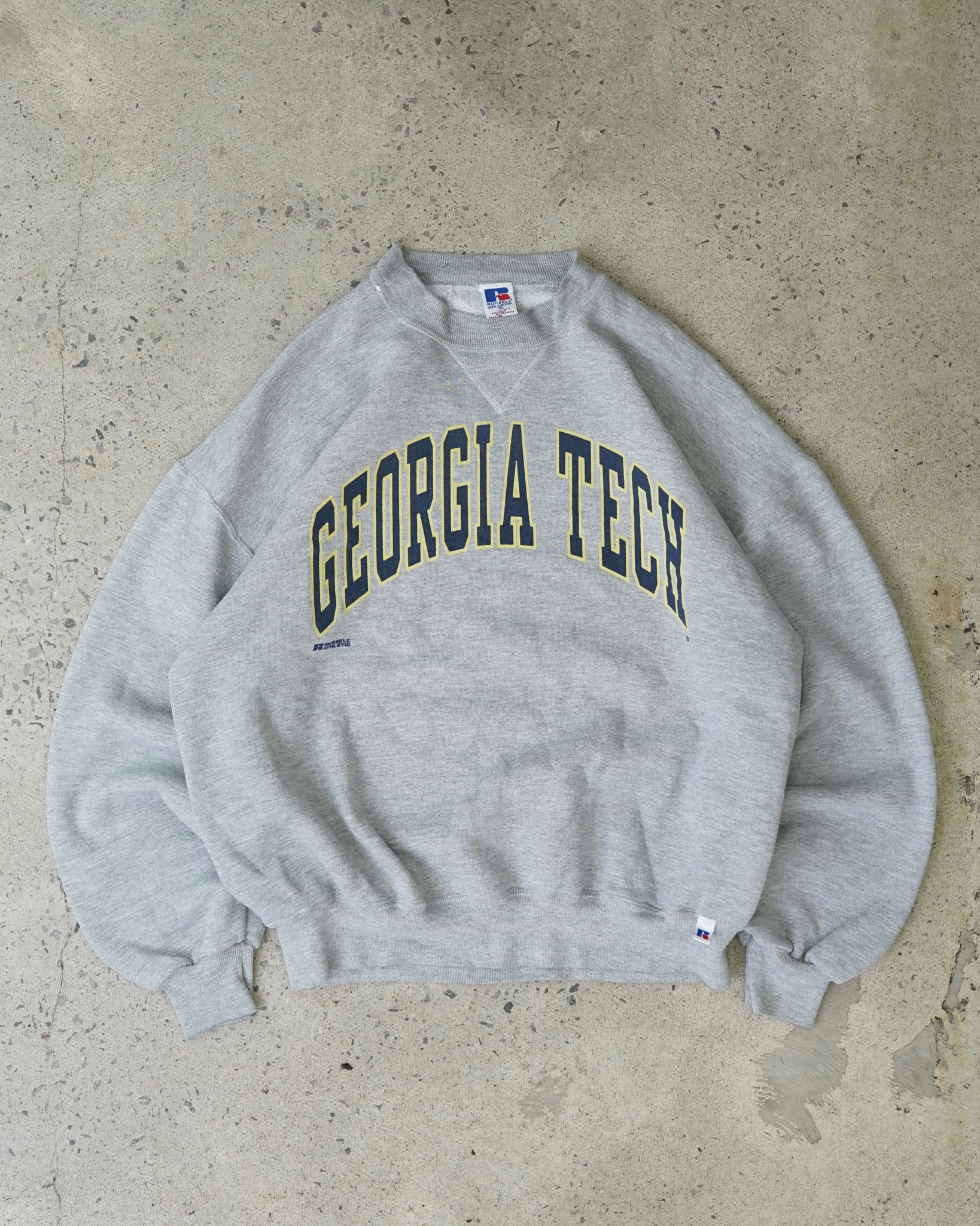 russell athletic georgia tech crewneck