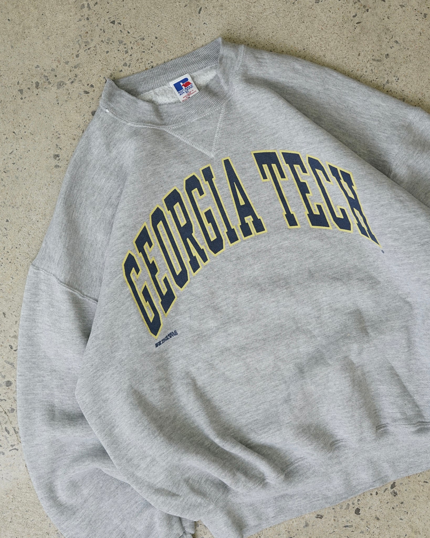 russell athletic georgia tech crewneck