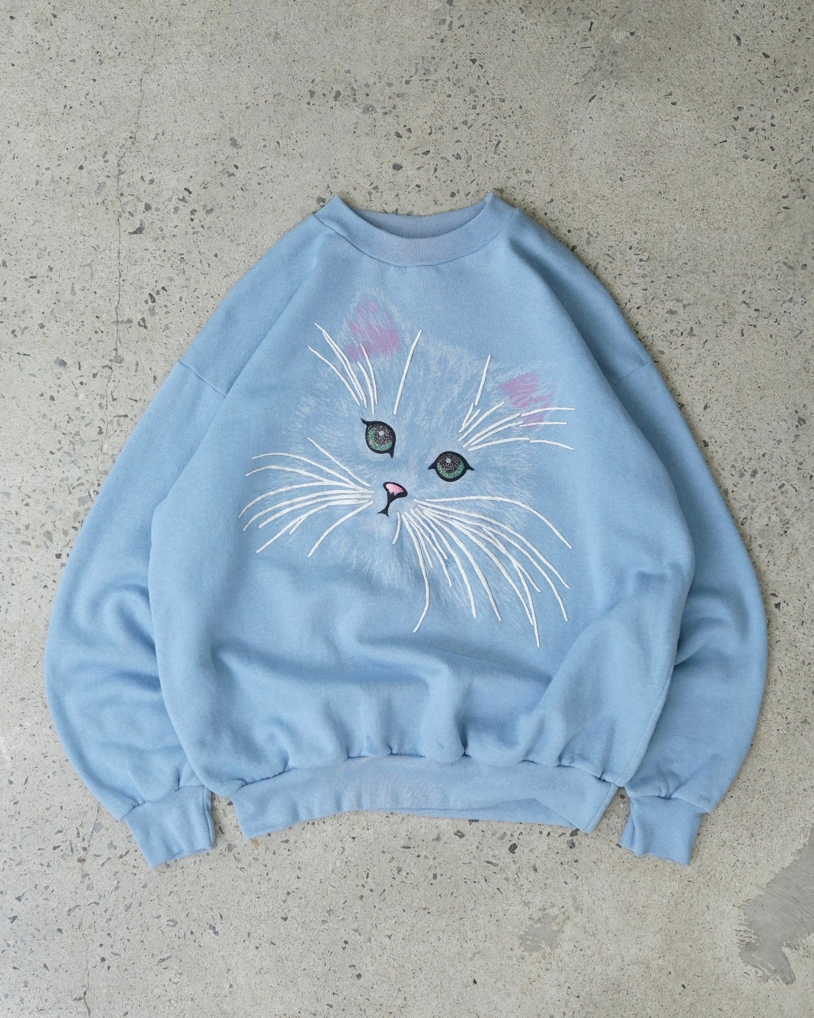 cute cat crewneck
