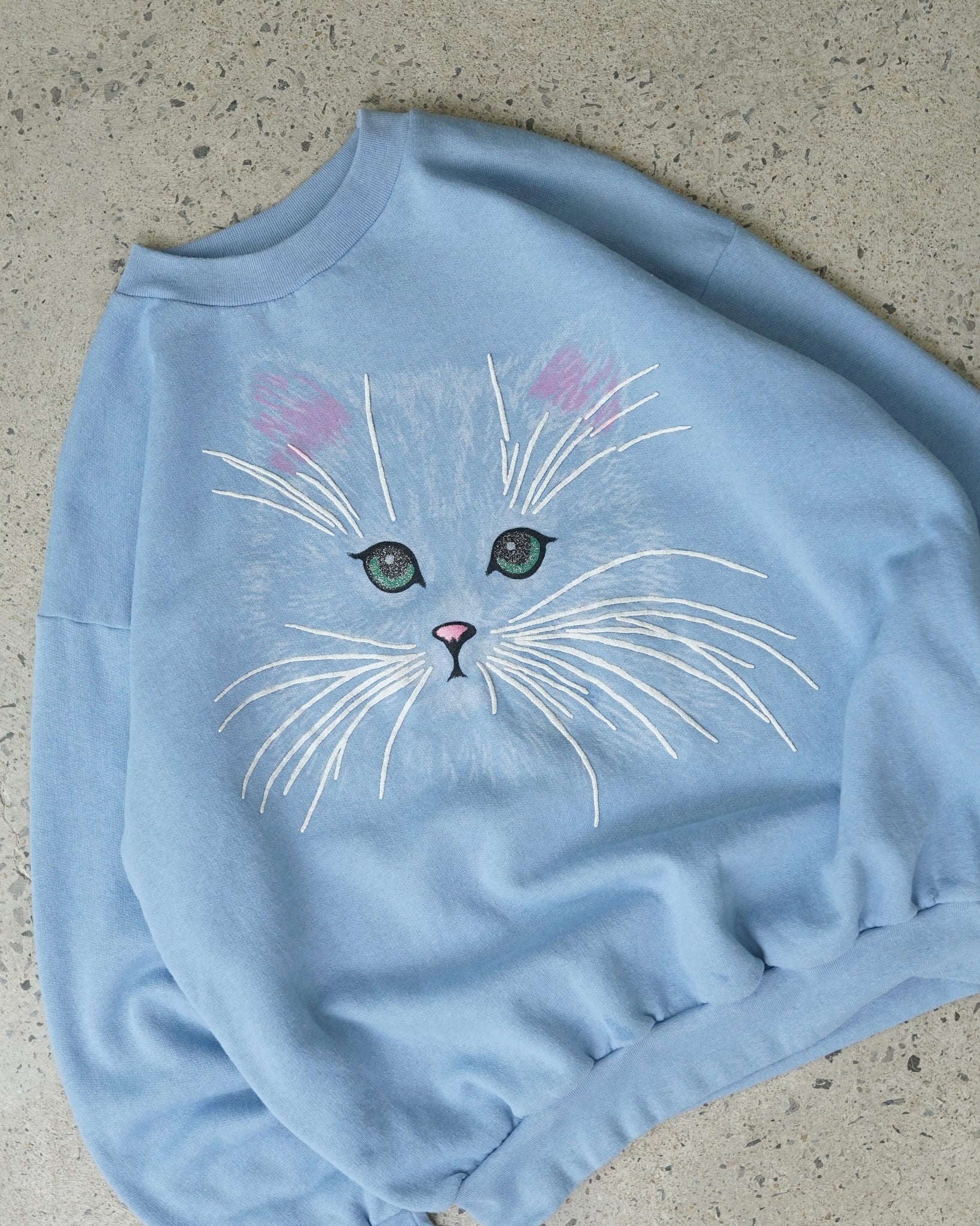 cute cat crewneck