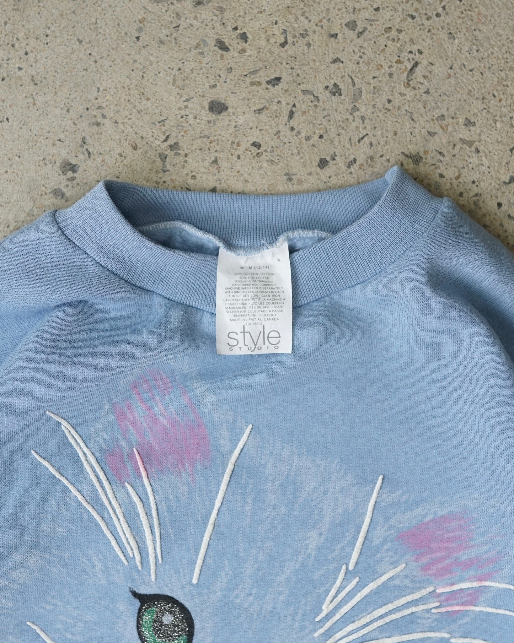 cute cat crewneck