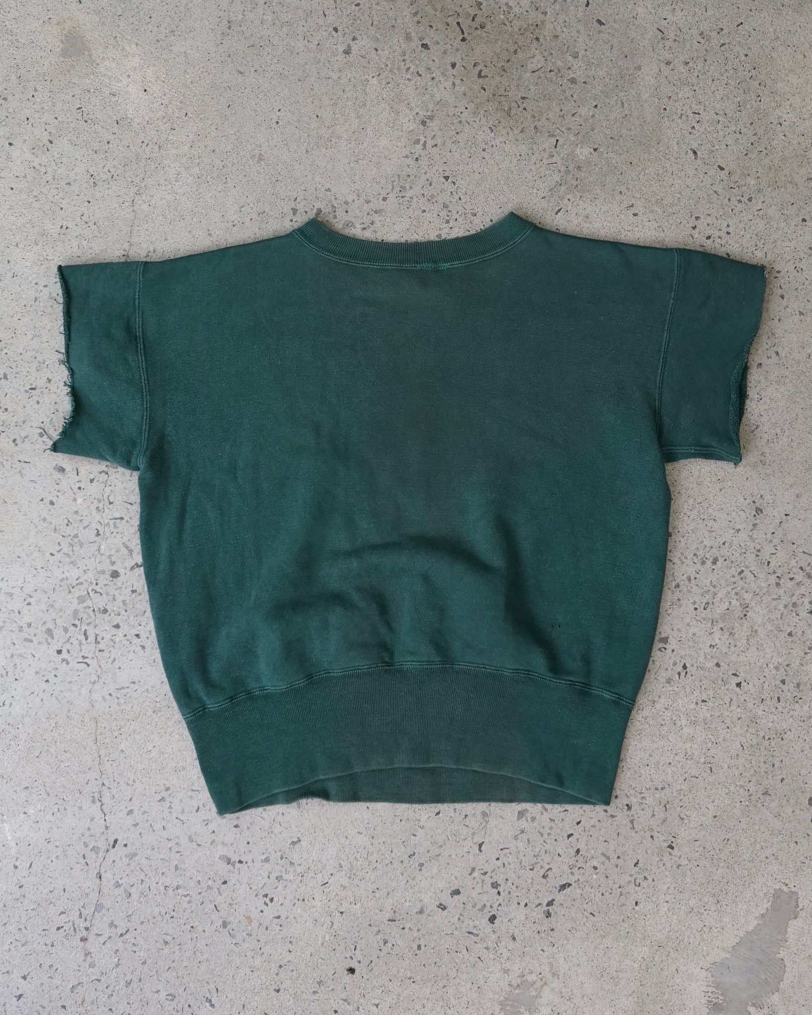 evergreen park cut-off sleeves crewneck