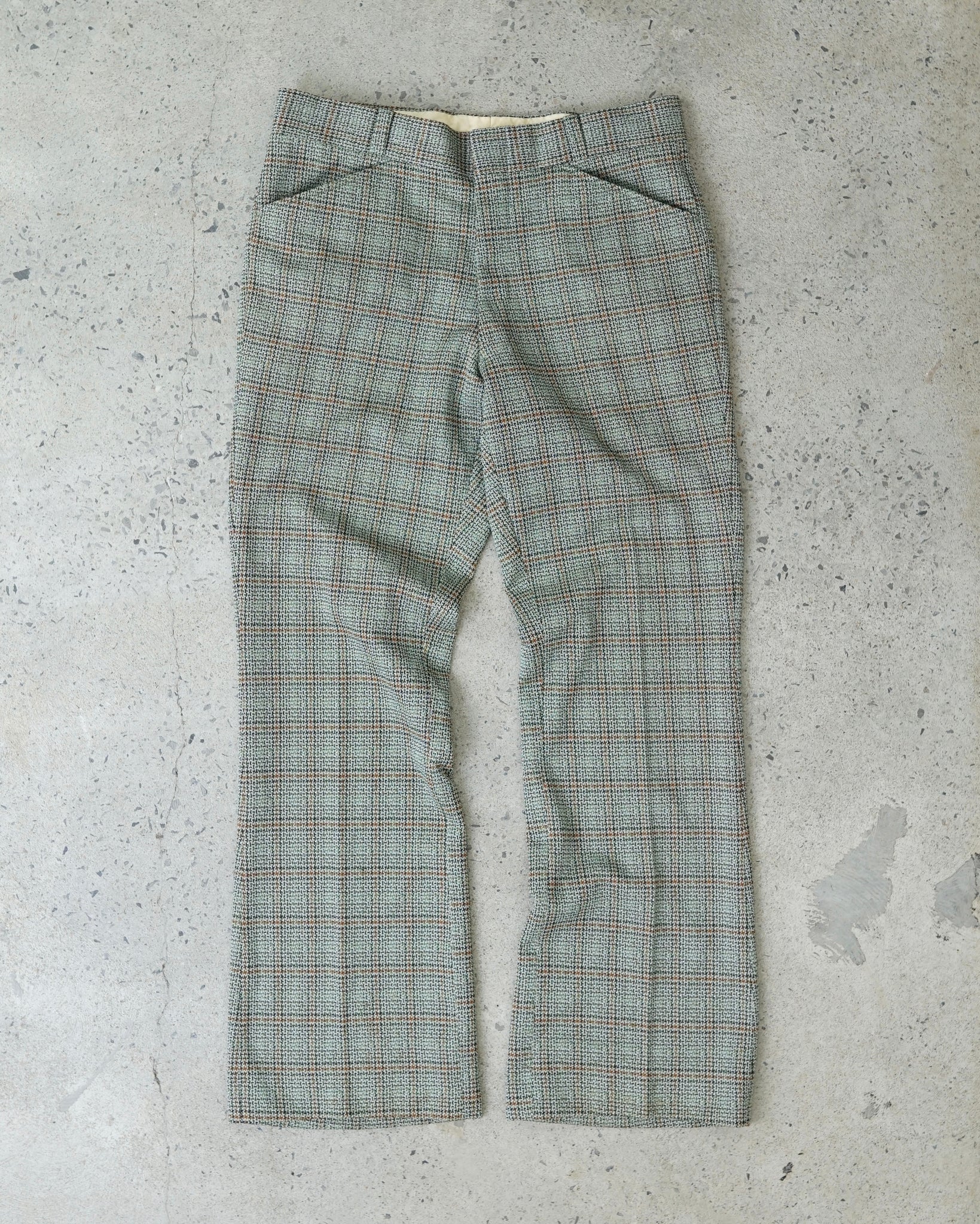 vintage plaid trousers