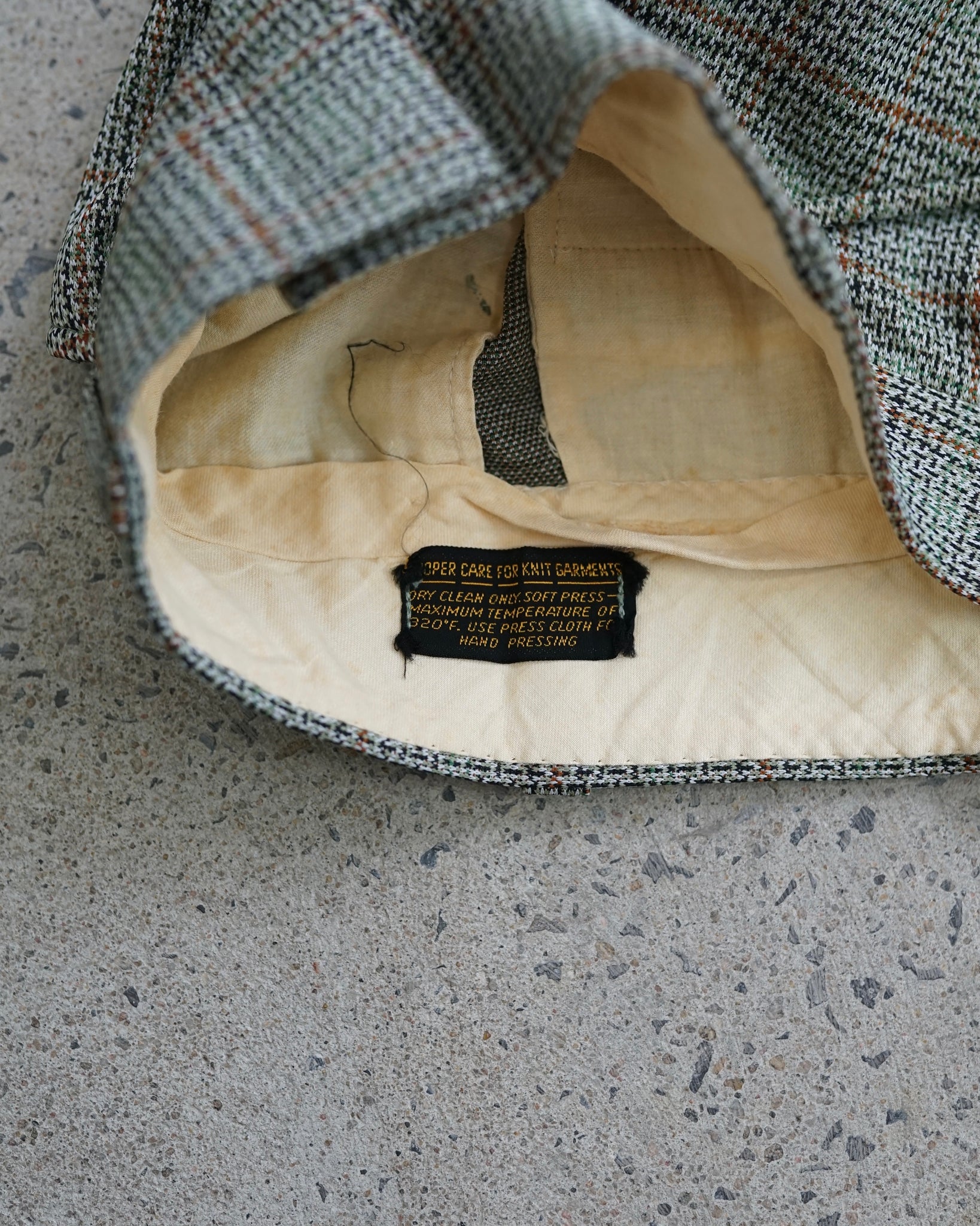 vintage plaid trousers