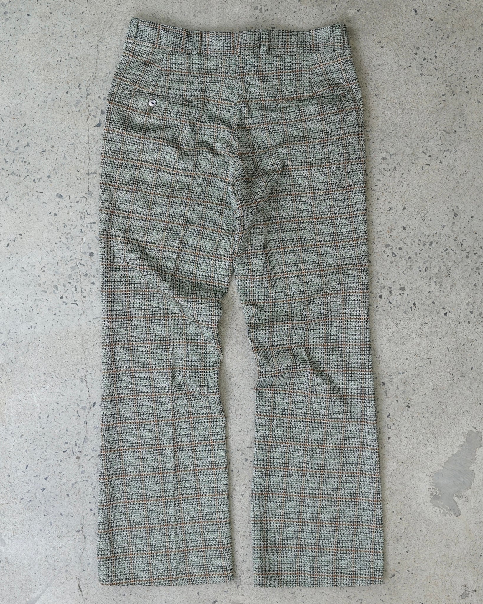 vintage plaid trousers