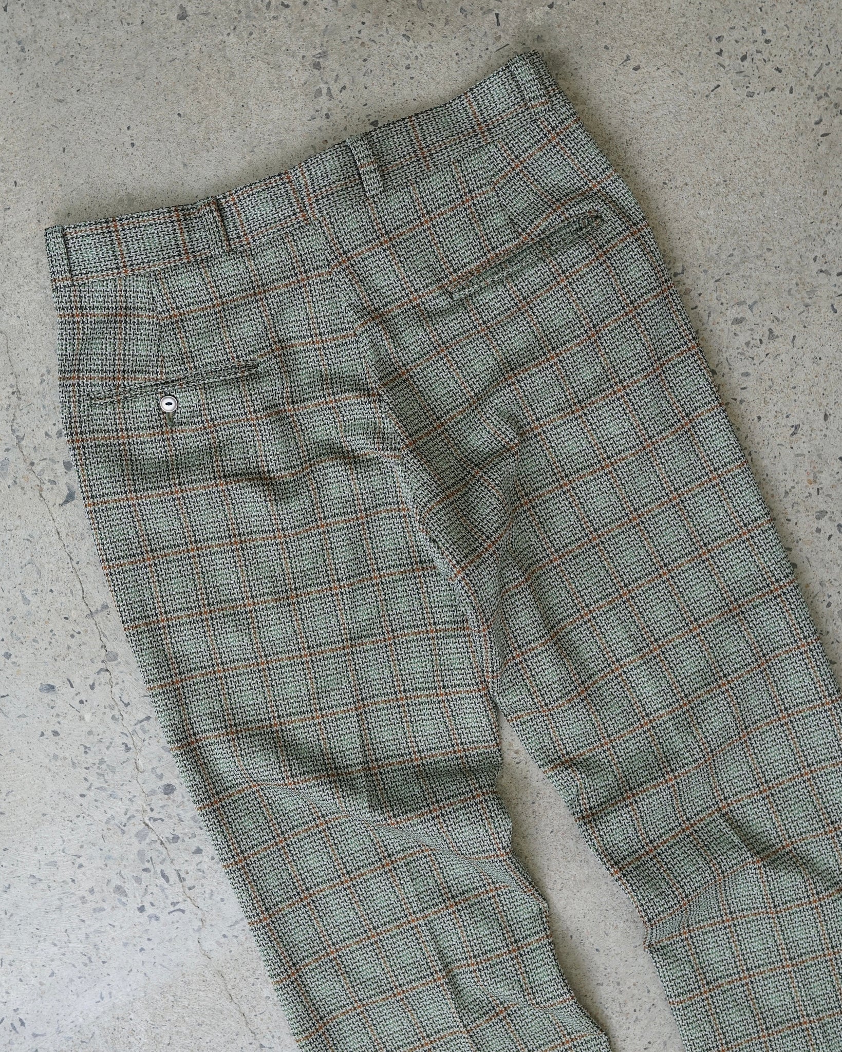 vintage plaid trousers