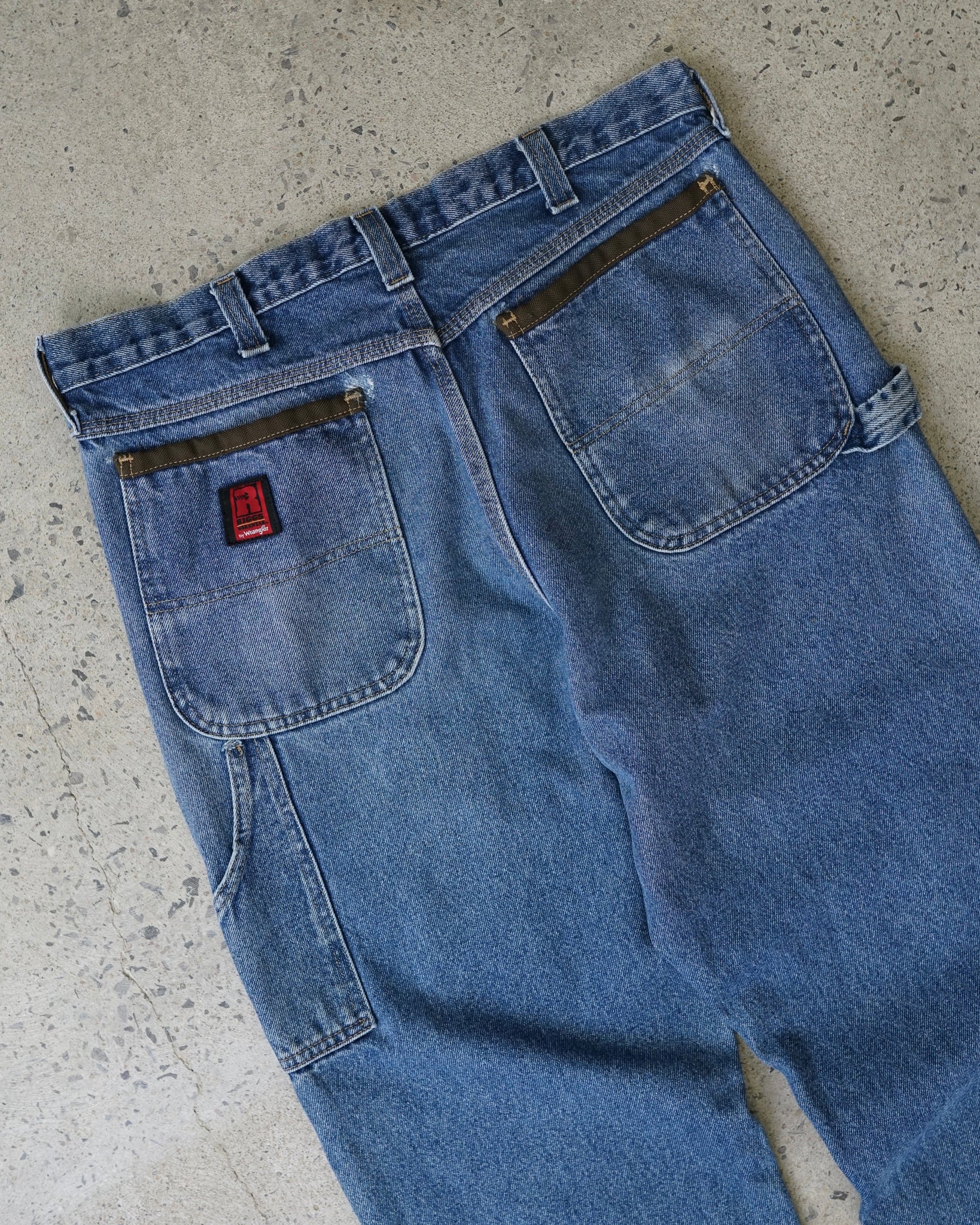 wrangler riggs double knees carpenter jeans