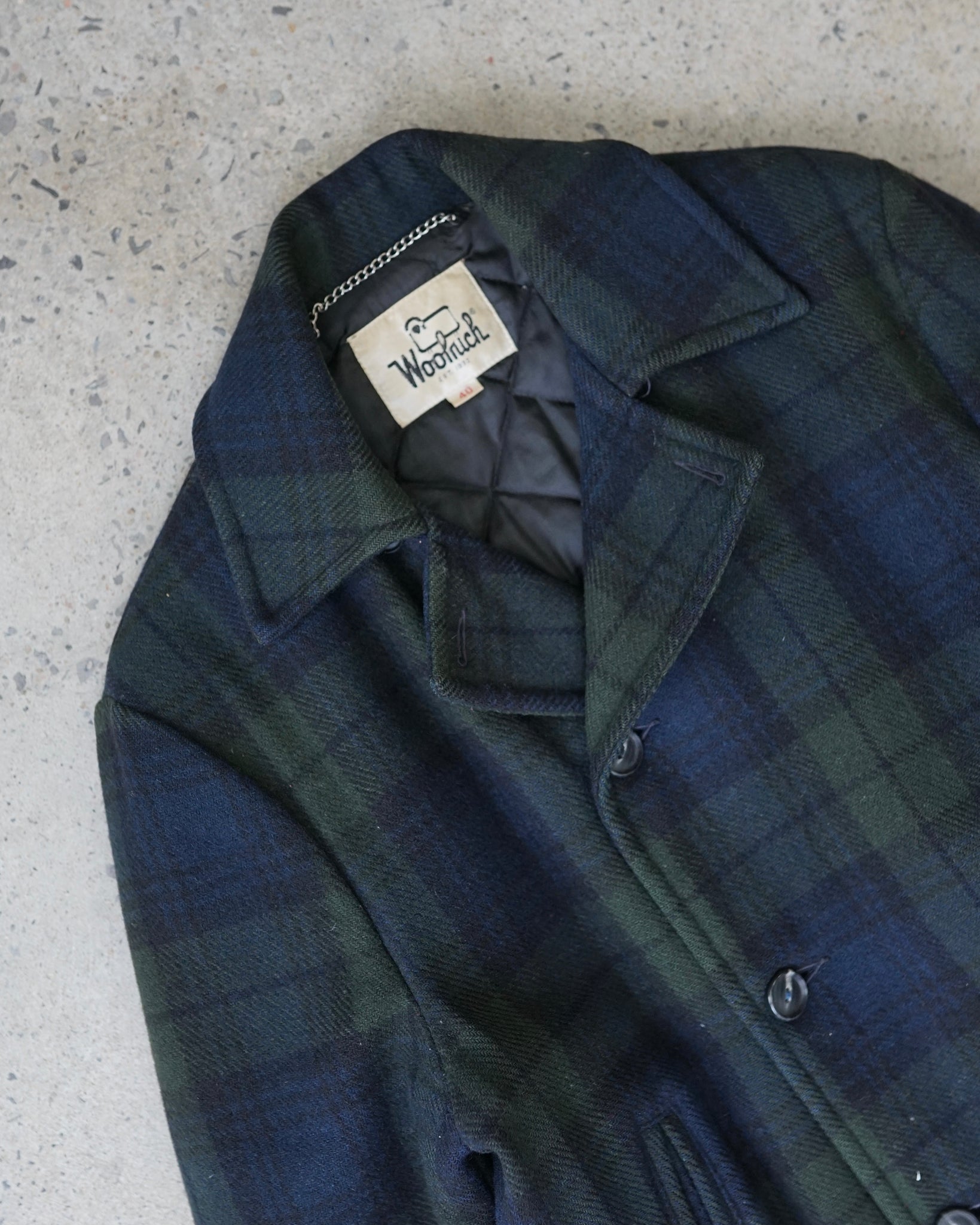 woolrich button-up coat - medium