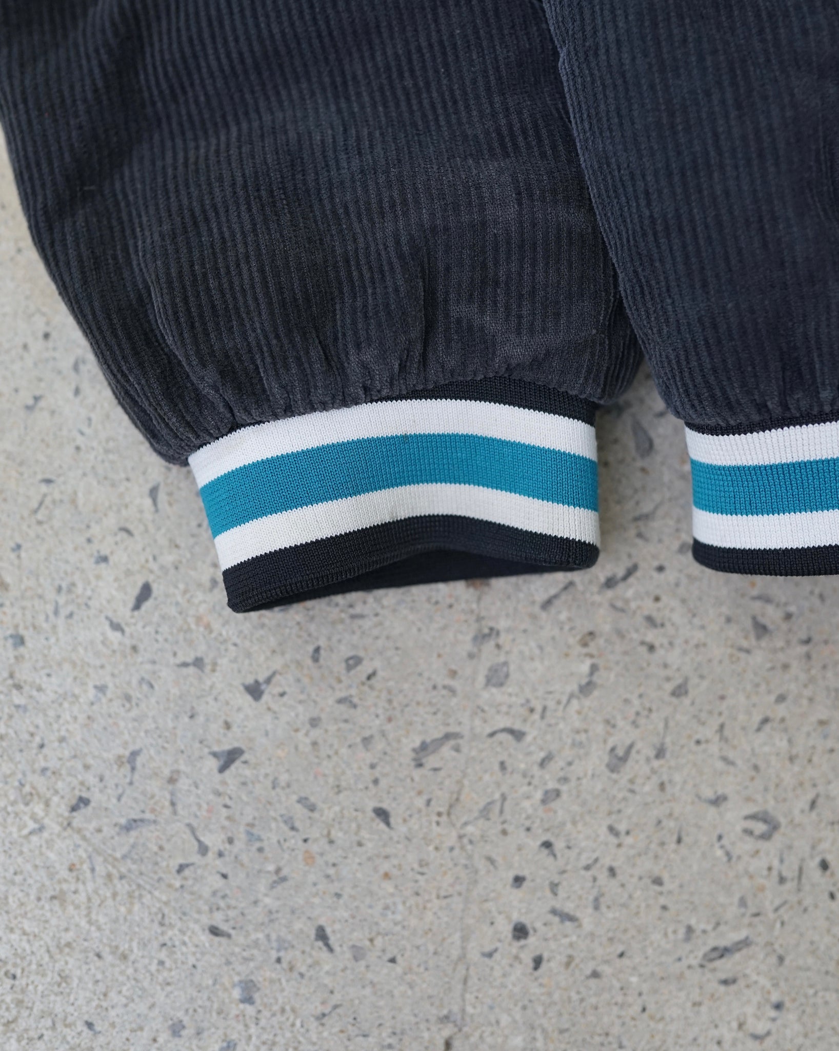 san jose sharks nhl corduroy bomber jacket
