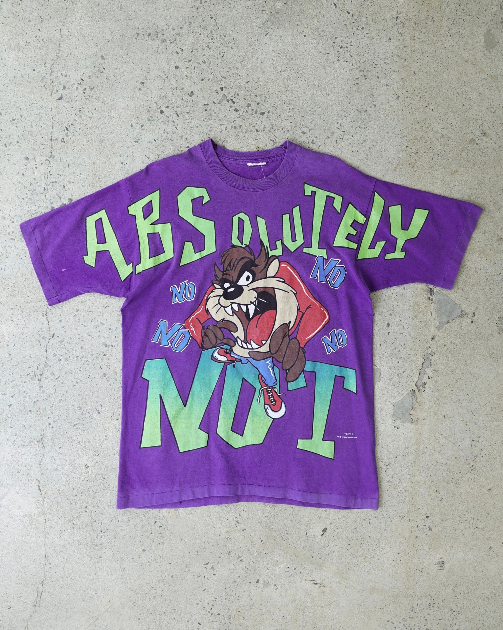 absolutely not taz looney tunes t-shirt