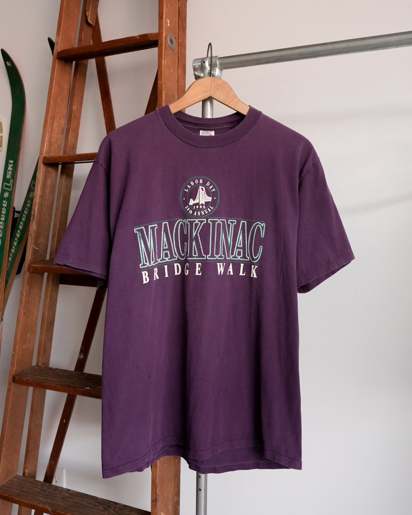 mackinac bridge walk 1995 t-shirt