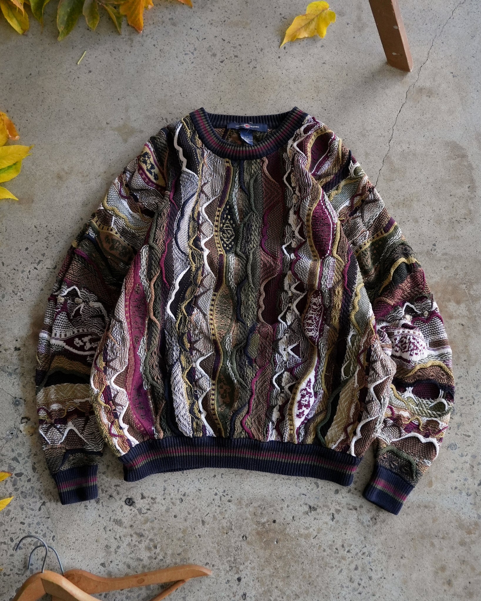 cotton traders 3d knit sweater