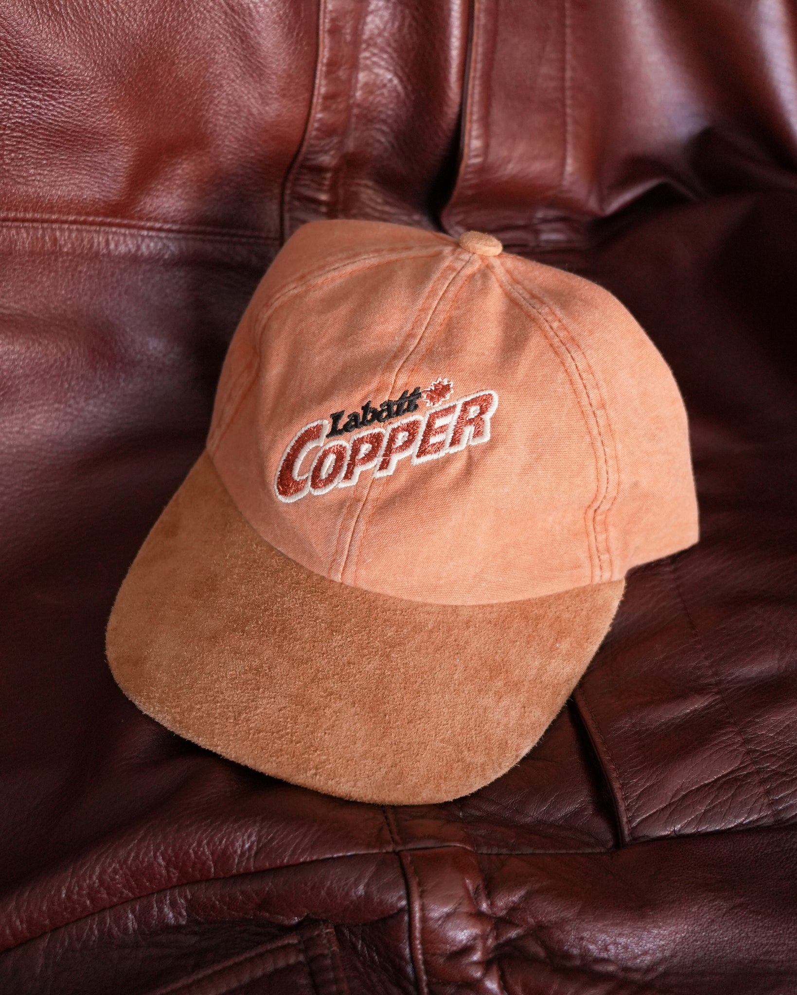 labatt copper strapback hat