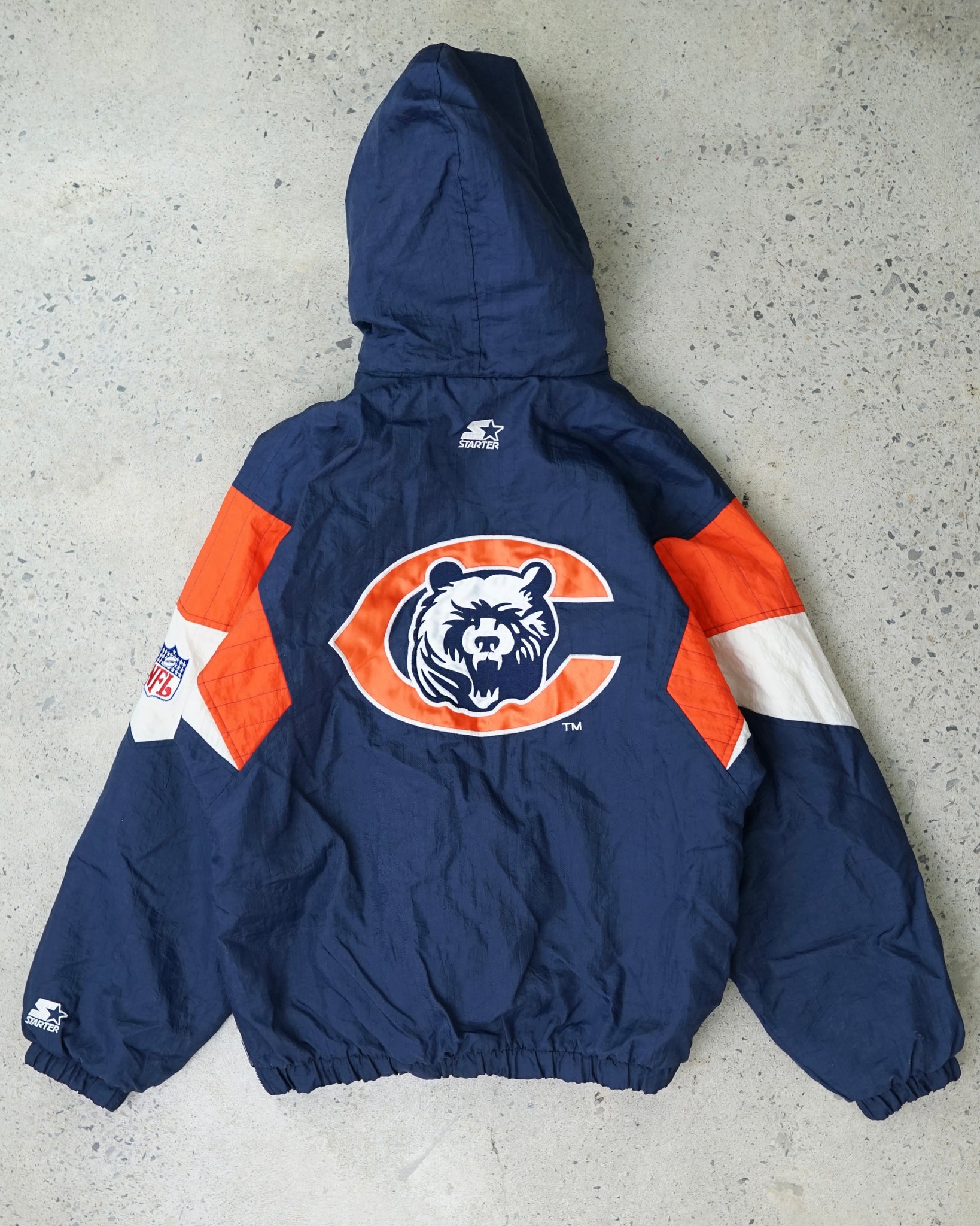 chicago bears starter jacket - medium – Chez Claude Vintage