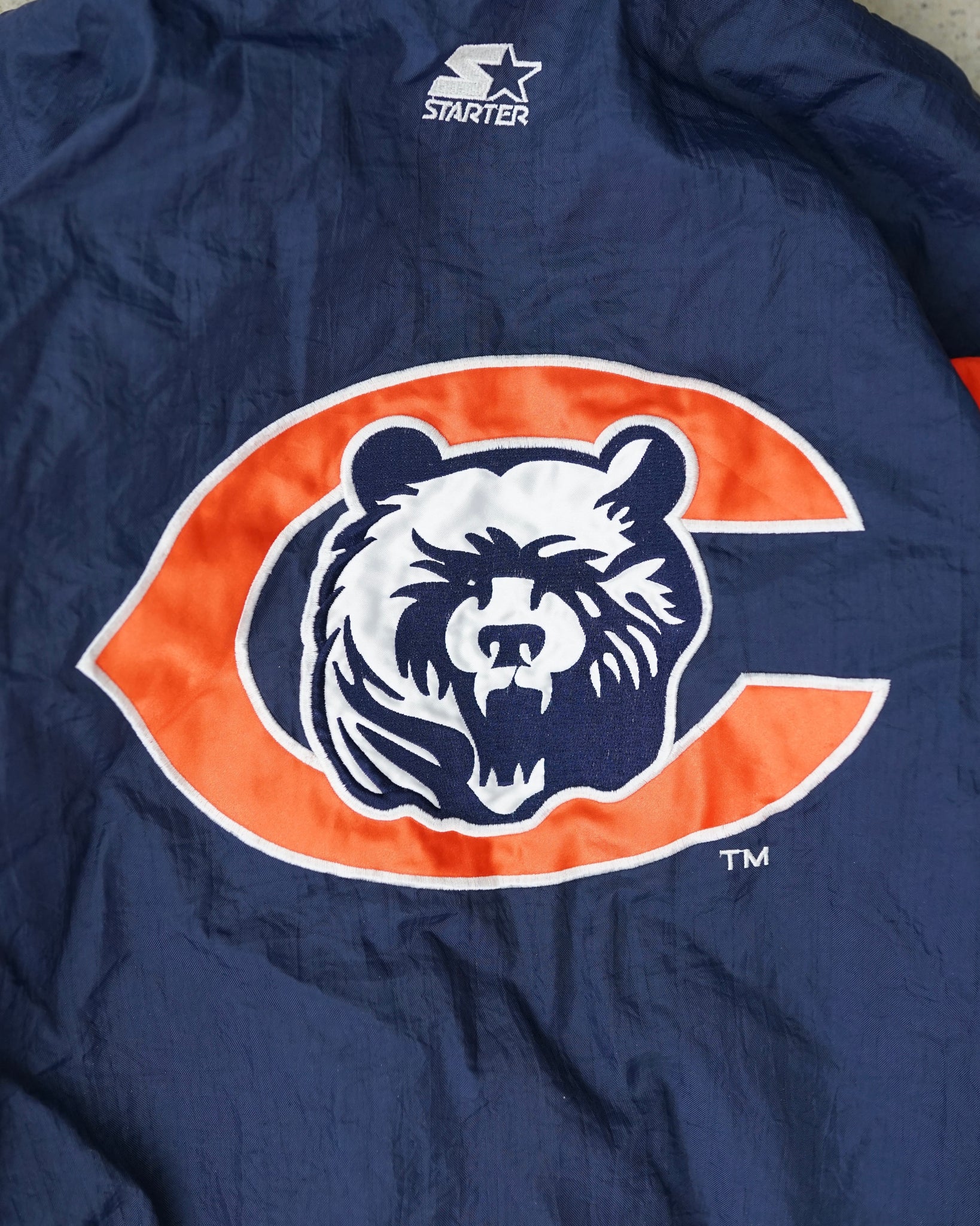 chicago bears starter jacket - medium