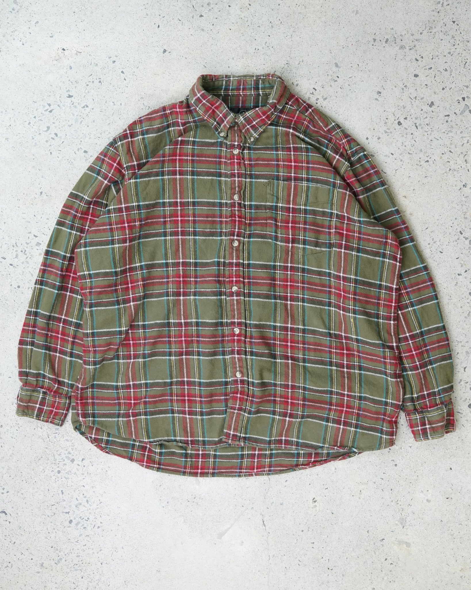 redhead plaid shirt - XXL