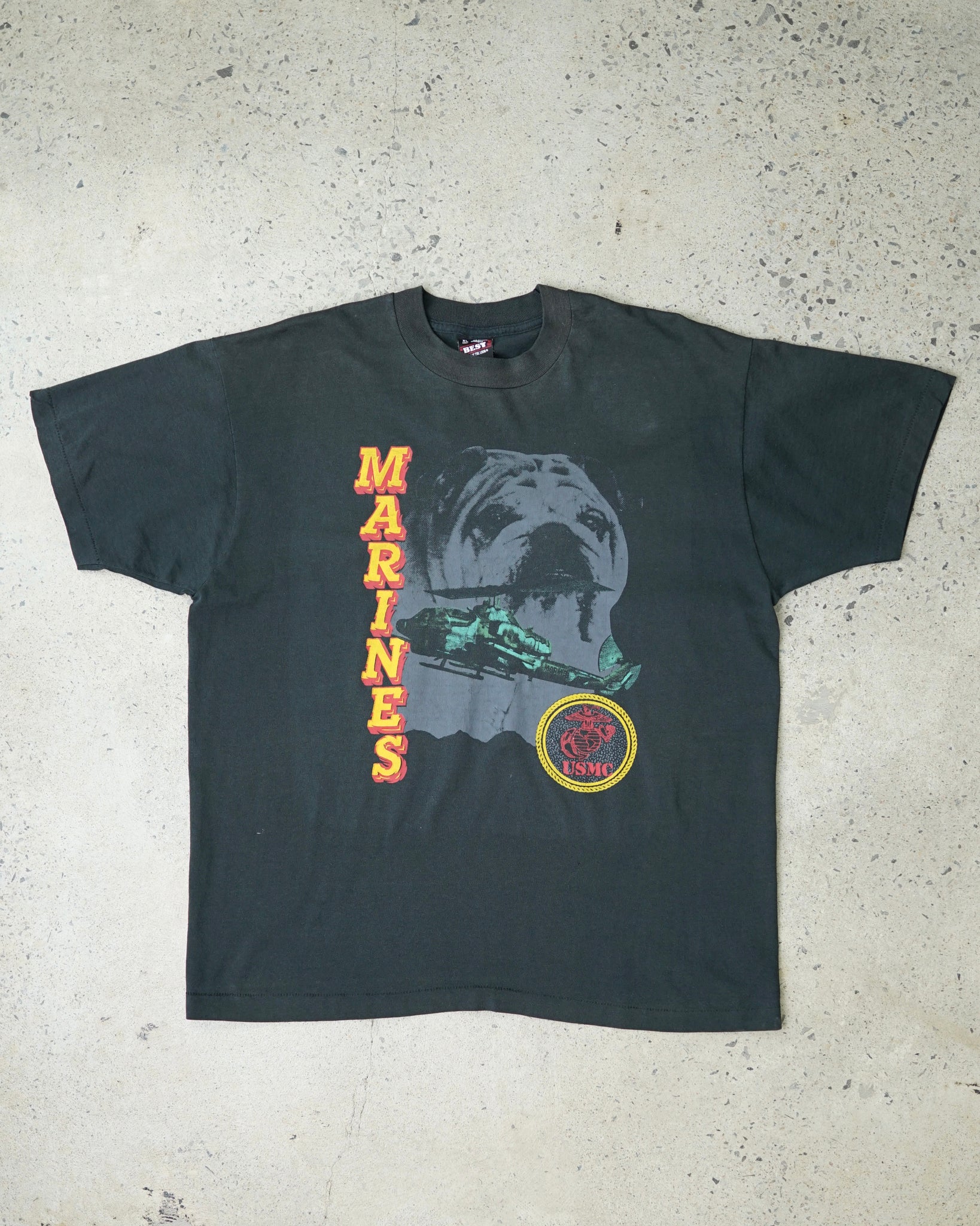 marines bulldog t-shirt - XL