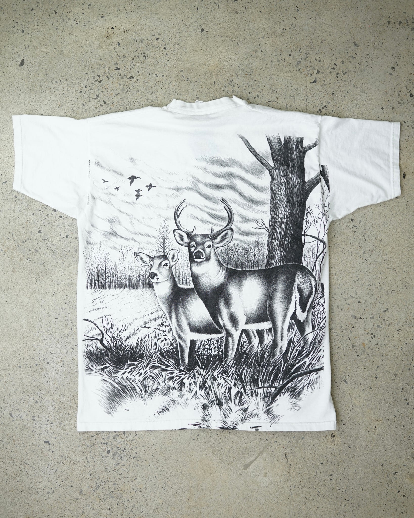 deer all over print t-shirt - XL