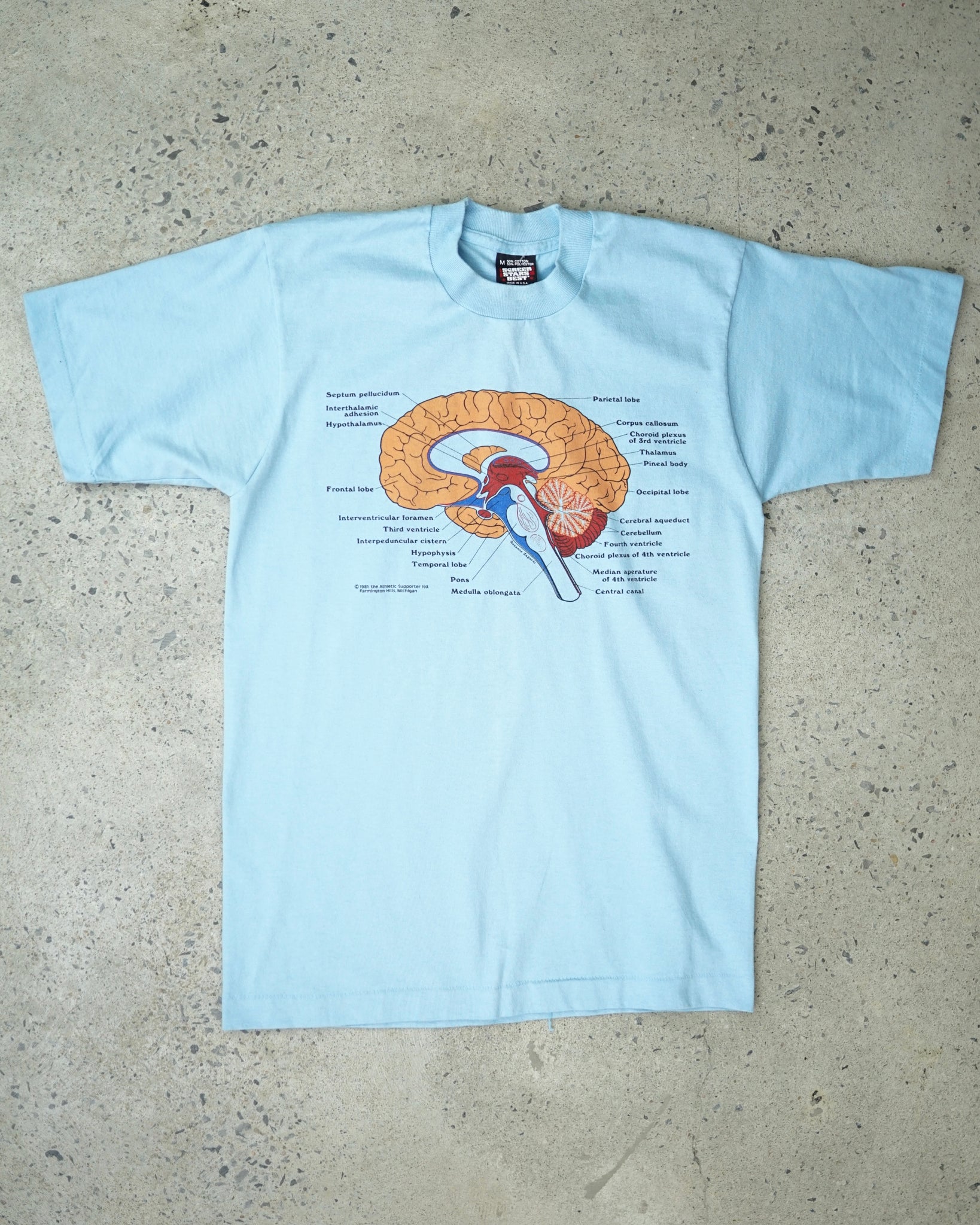 brain 80's t-shirt - small