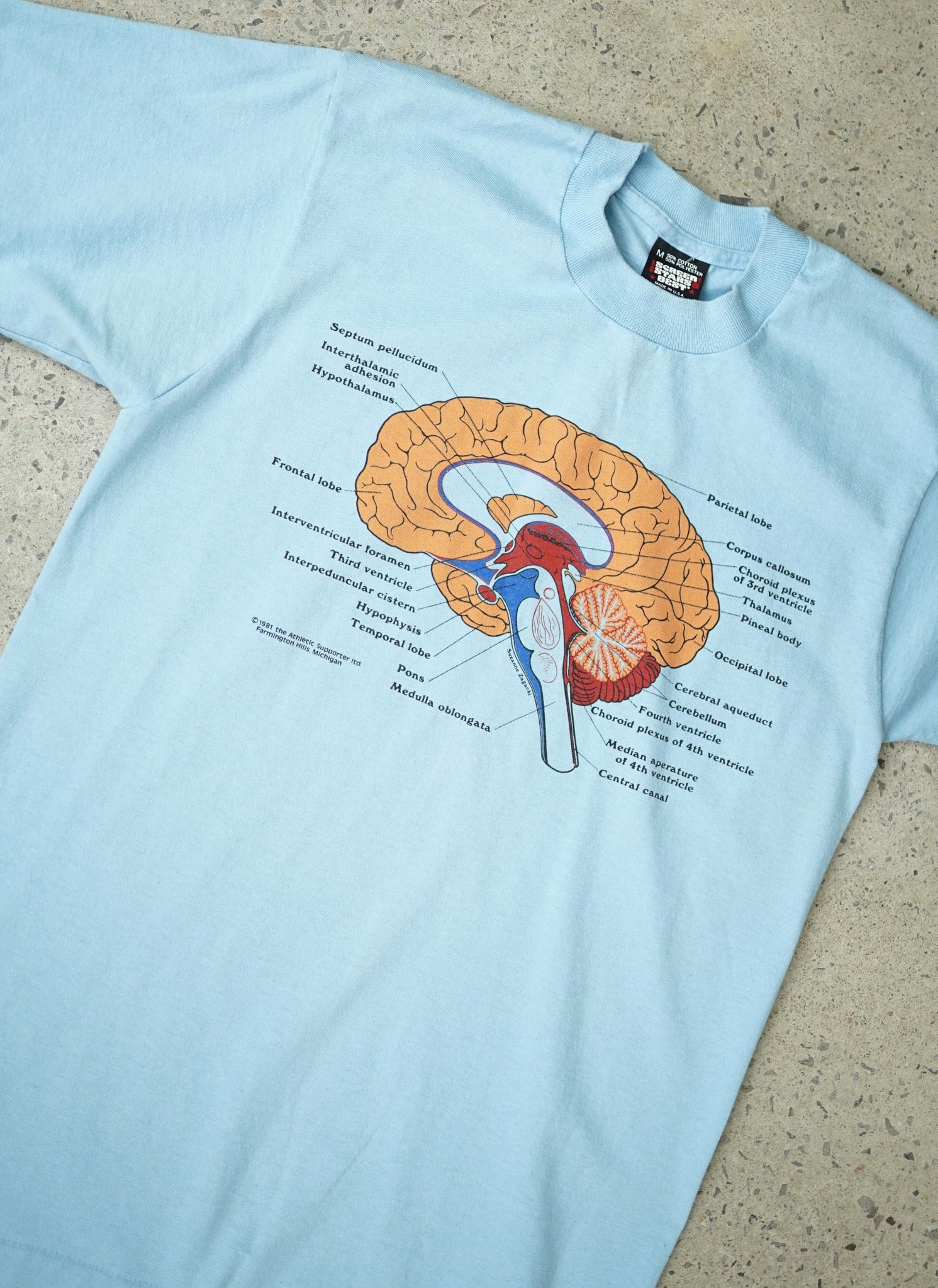 brain 80's t-shirt - small