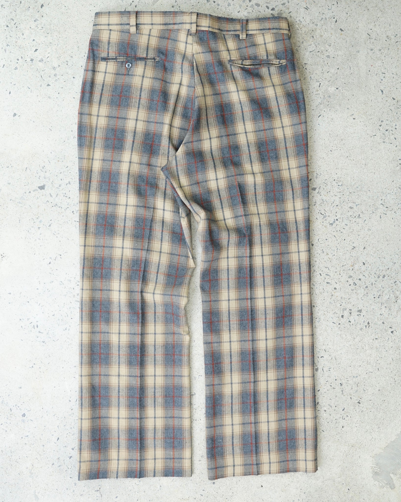 vintage plaid trousers - 35x29.5