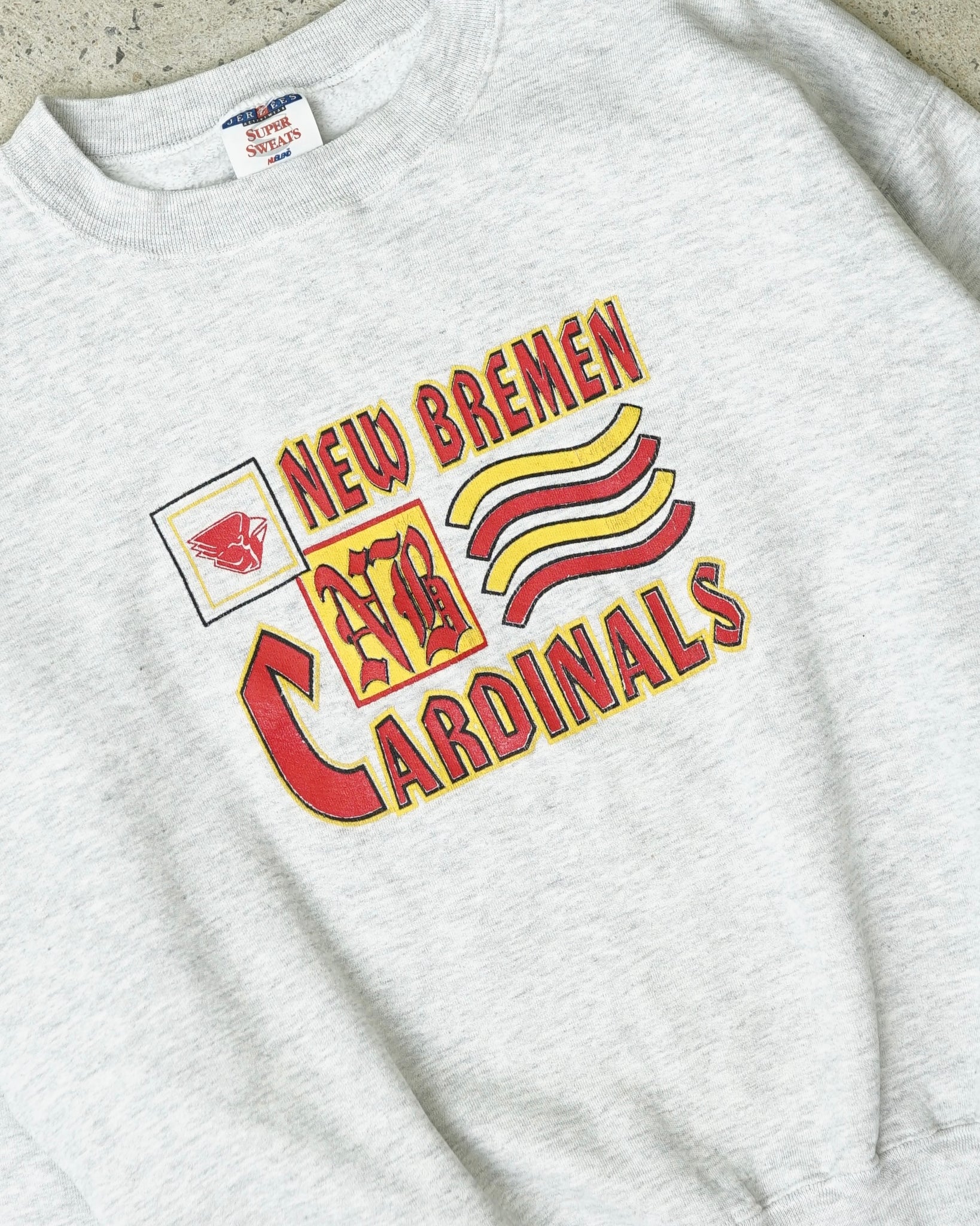 new bremen cardinals crewneck - short large