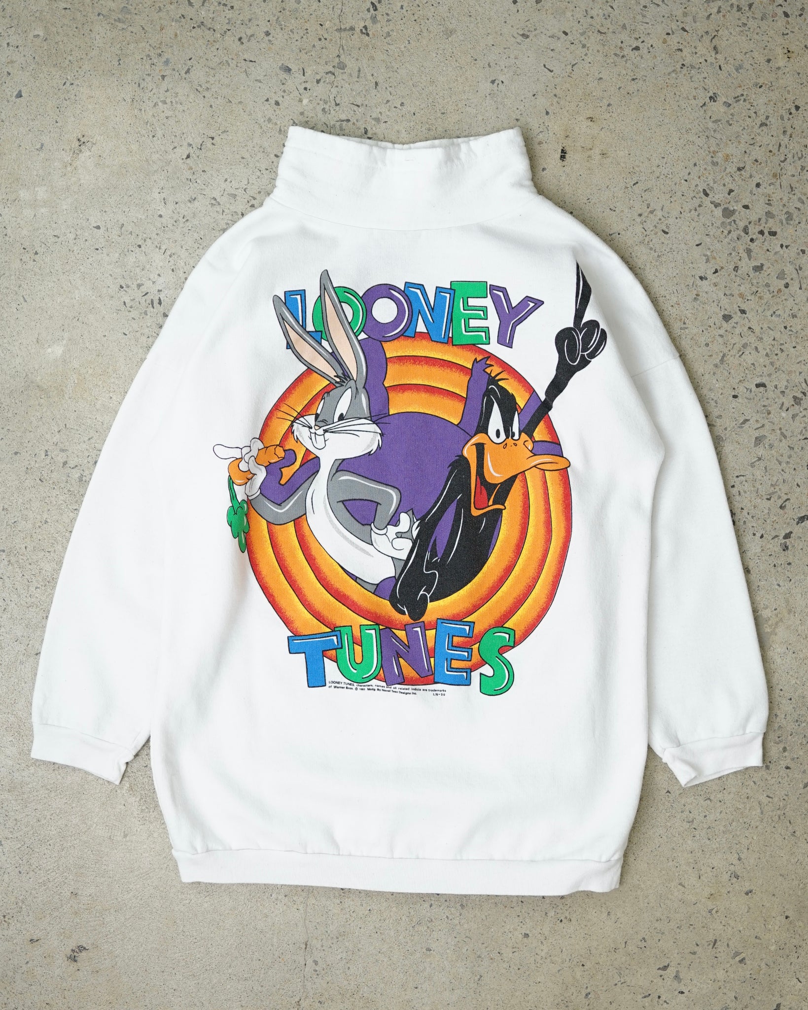 looney tunes 1993 turtle neck - long small