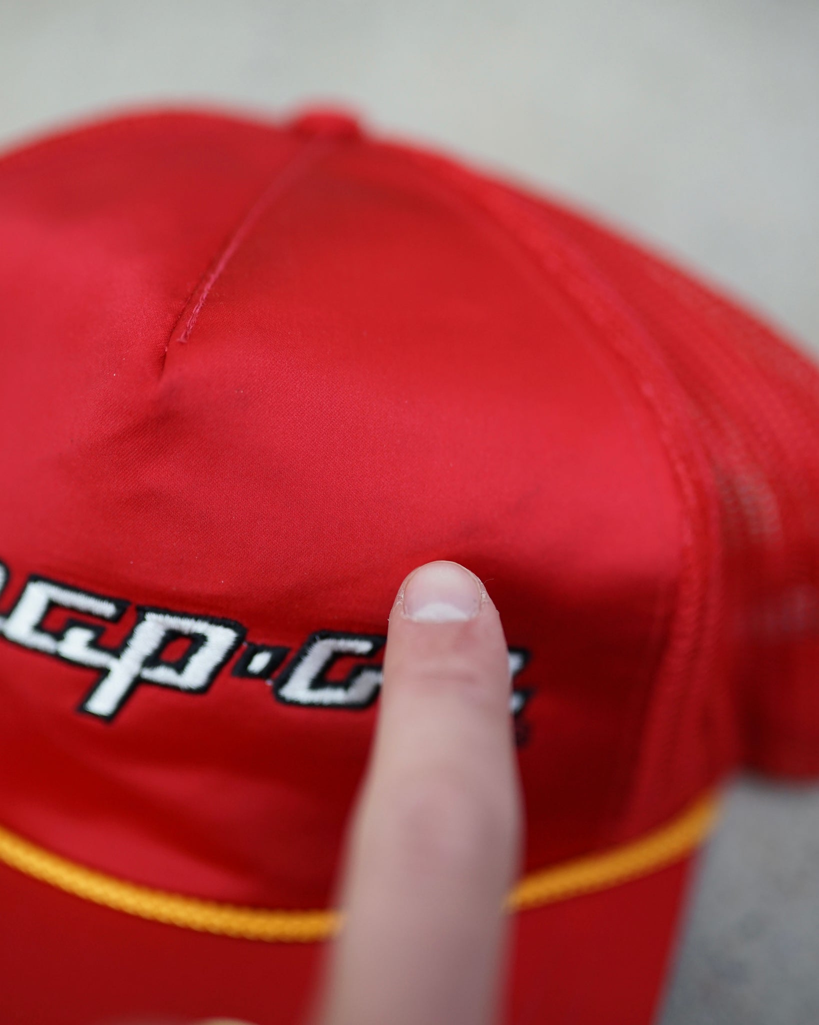 snap-on trucker hat