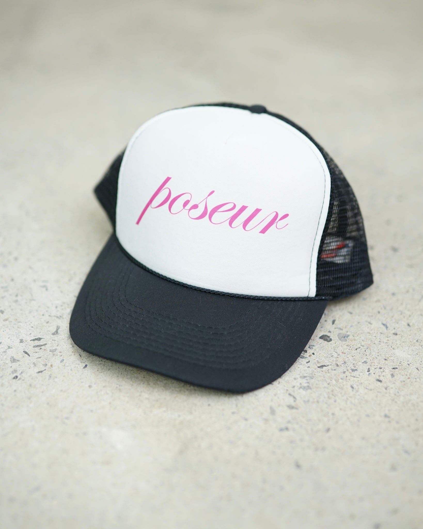 poseur trucker hat