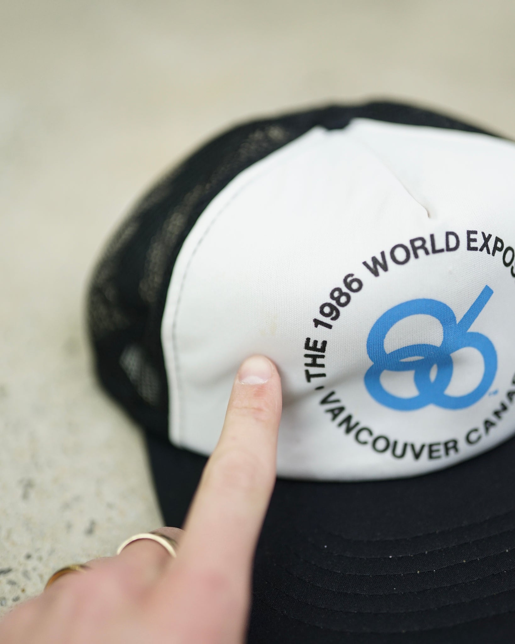 world exposition trucker hat