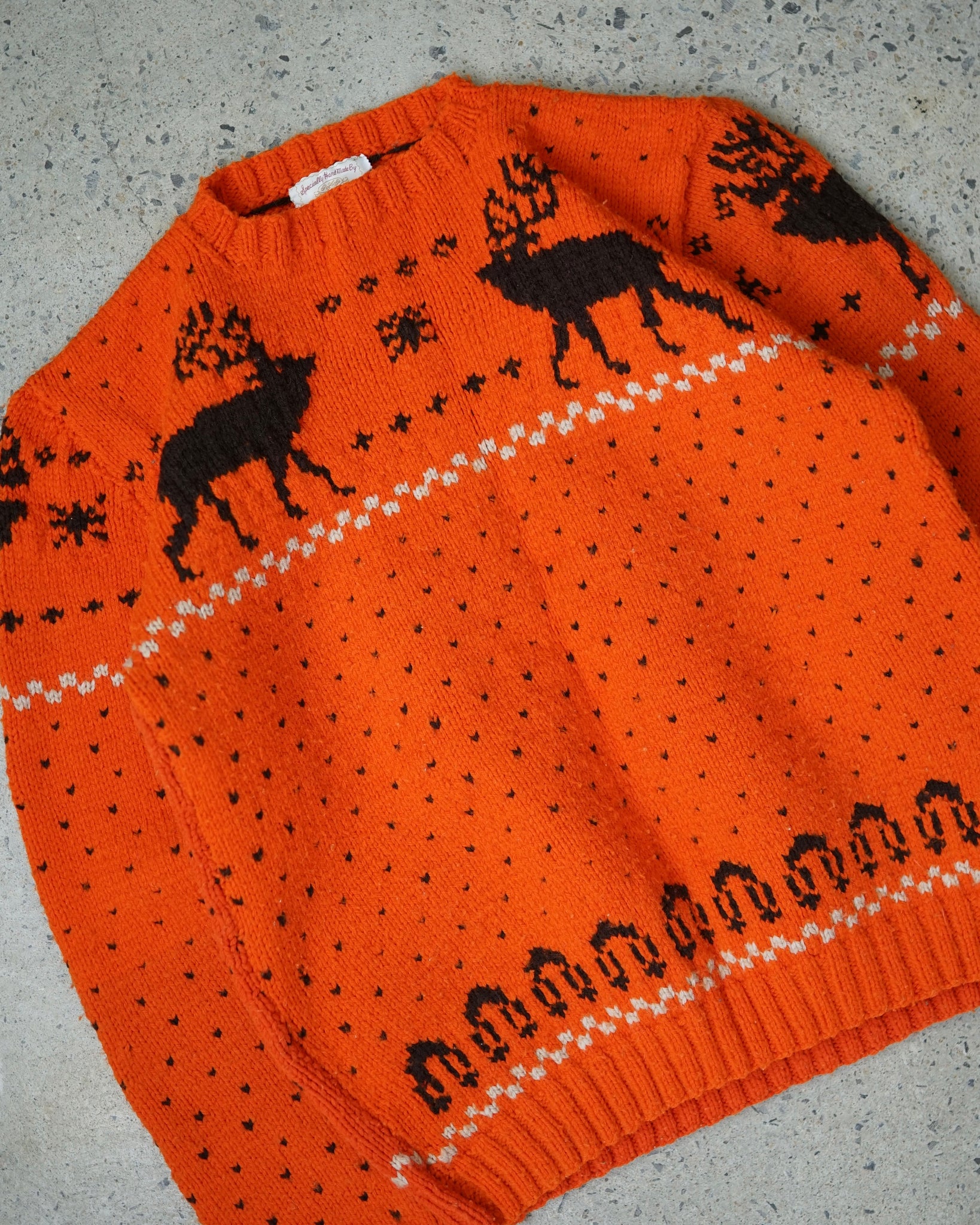 moose knit vintage sweater - small