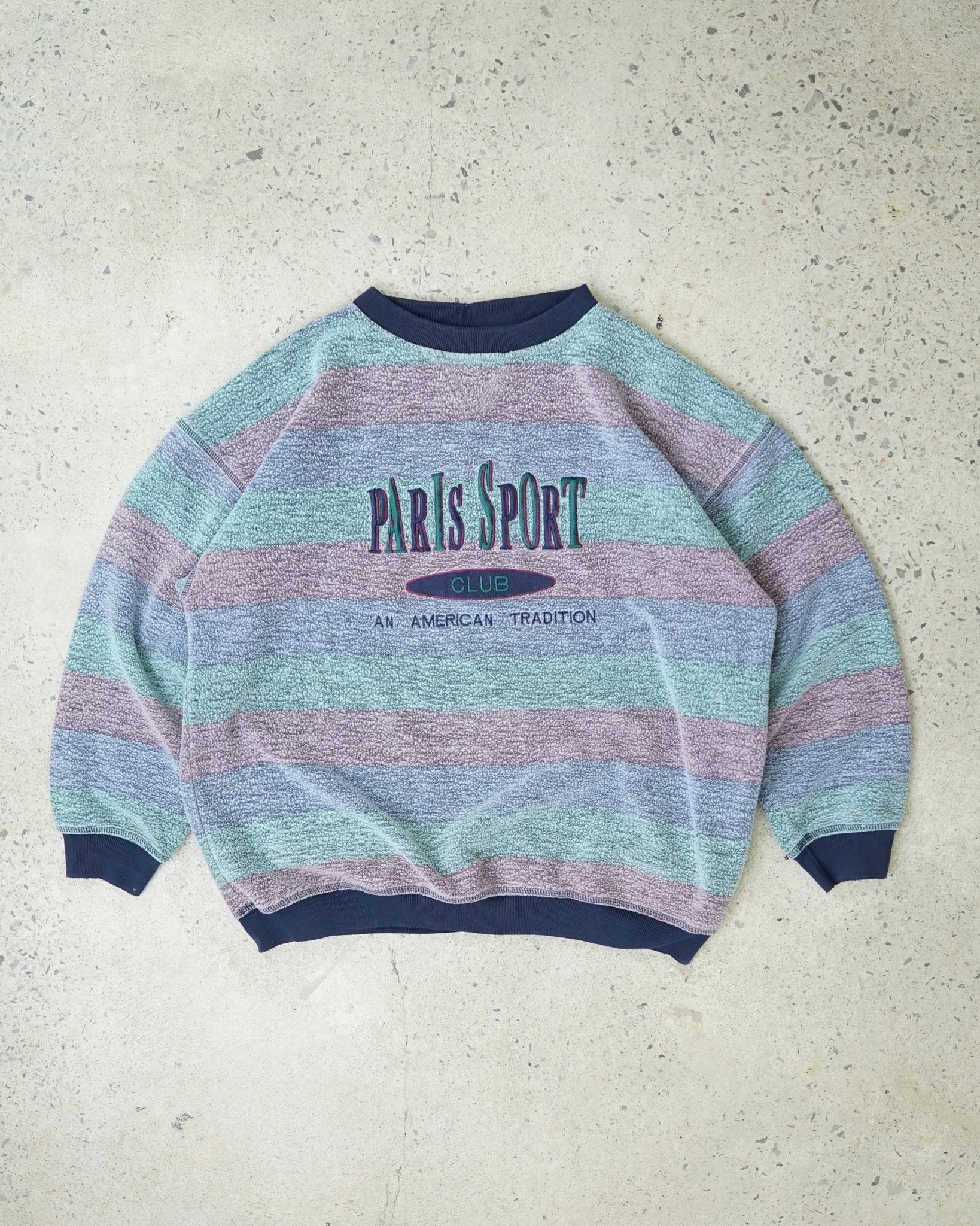 paris sport club crewneck - boxy small – Chez Claude Vintage