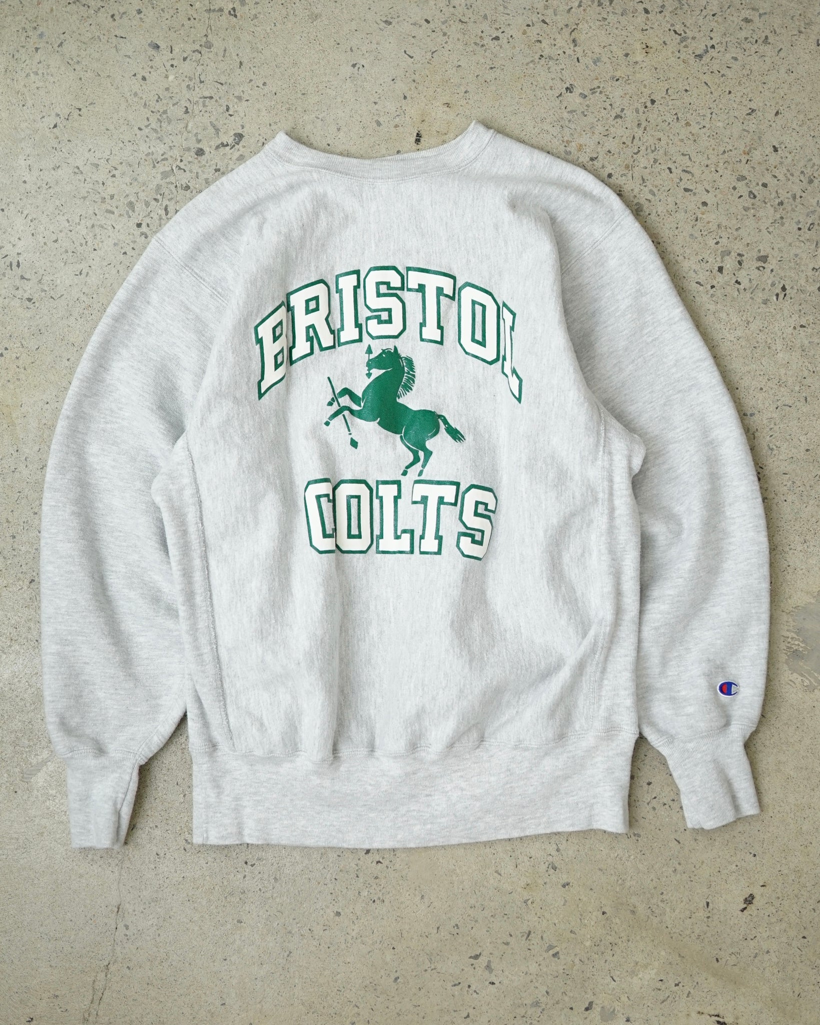 bristol colts champion reverse weave crewneck - large