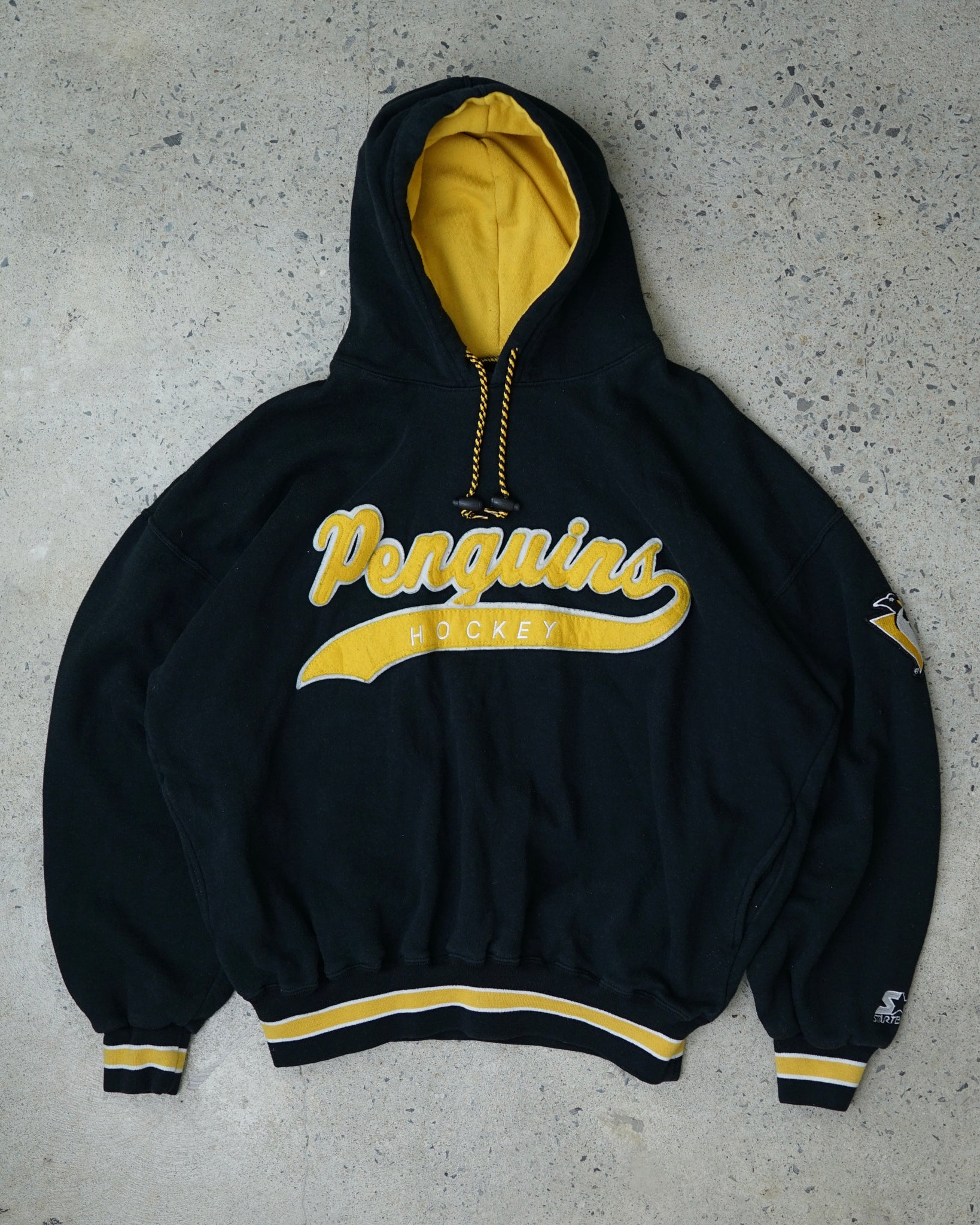 pittsburgh penguins starter hoodie - large