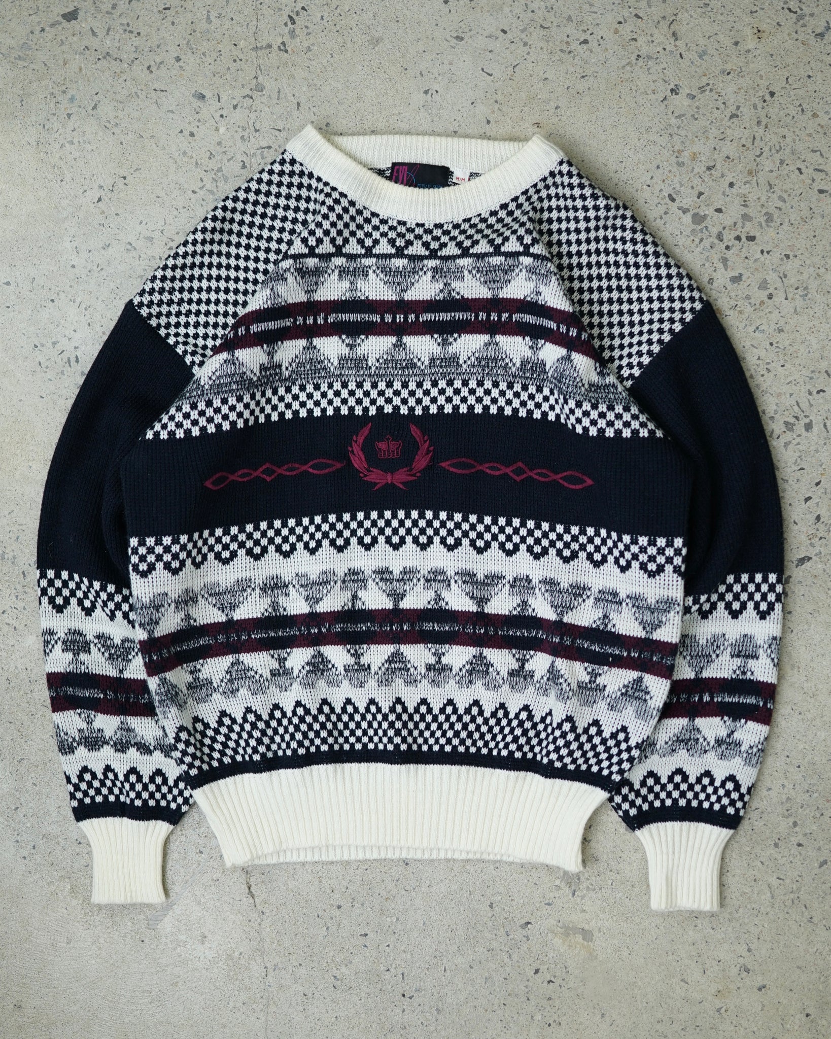 fyi private stock knit sweater - medium