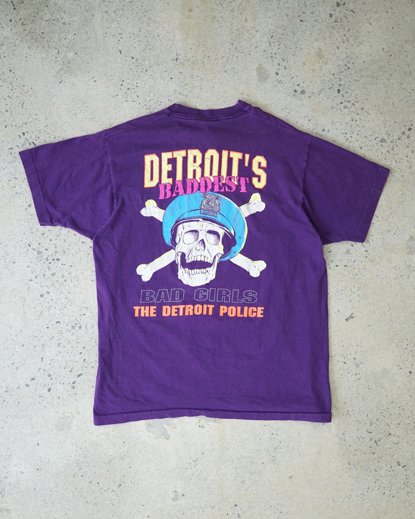 detroit baddest police t-shirt - XL