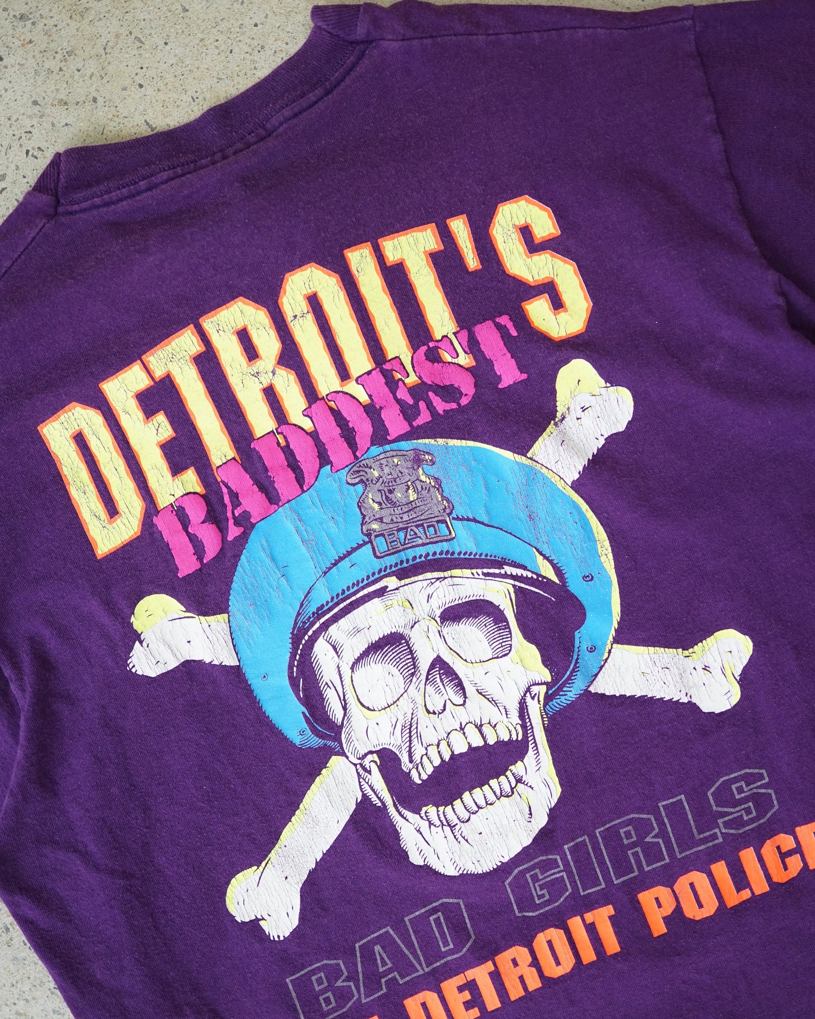 detroit baddest police t-shirt - XL