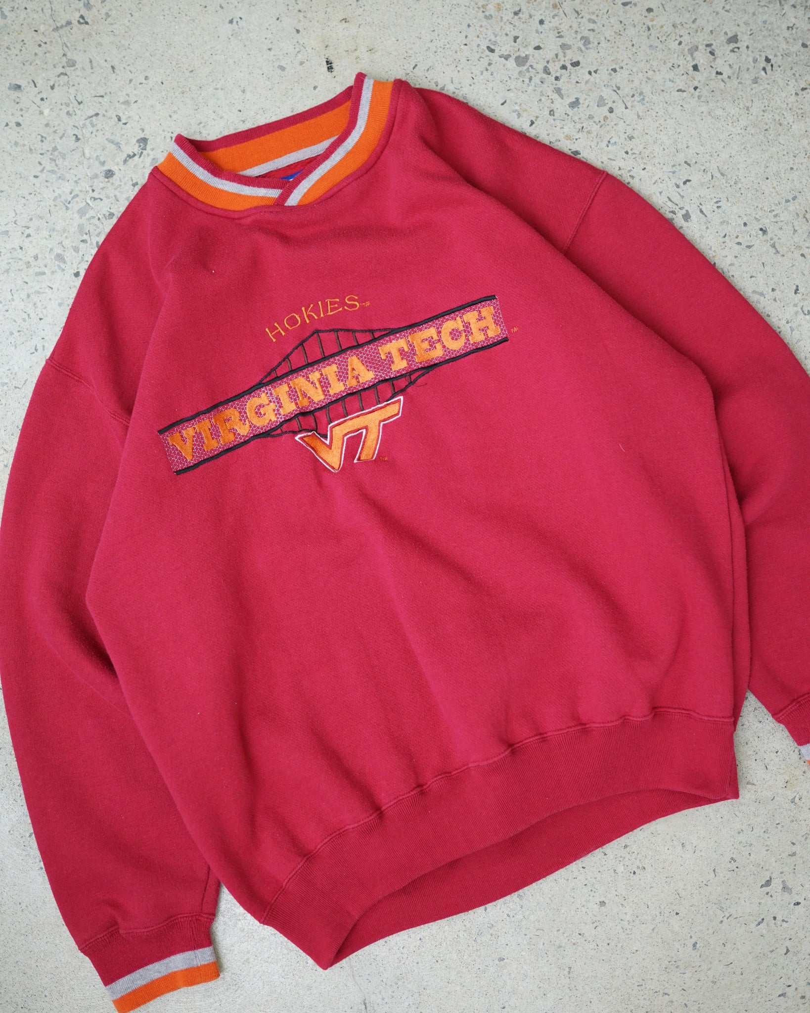 virginia tech starter crewneck - large