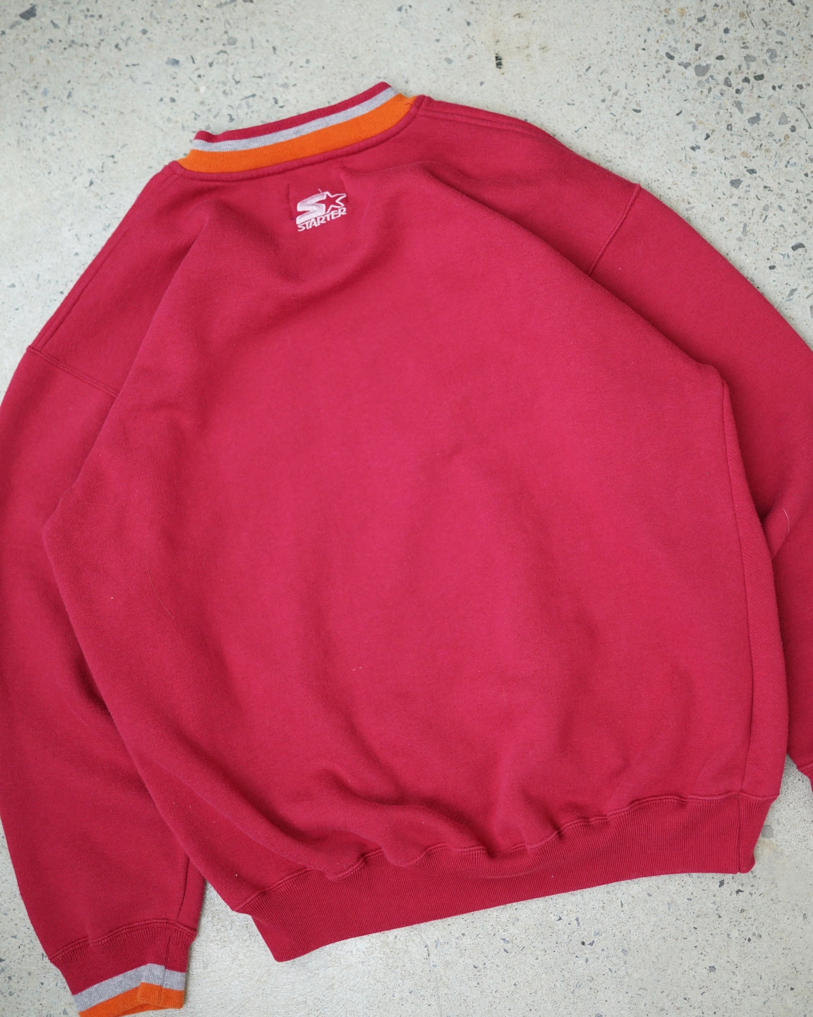 virginia tech starter crewneck - large