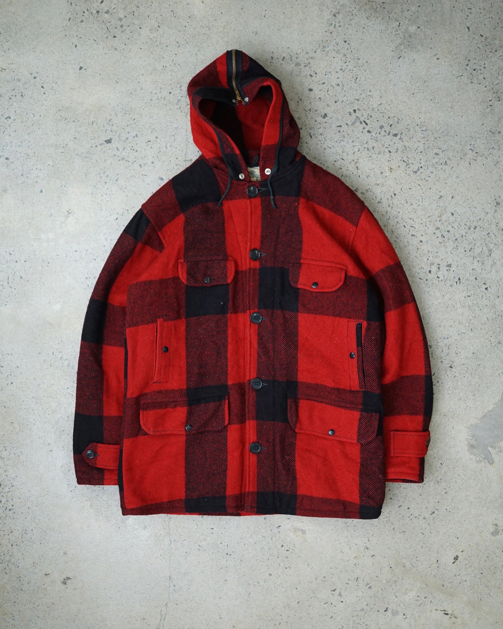 johnson plaid flannel jacket - medium