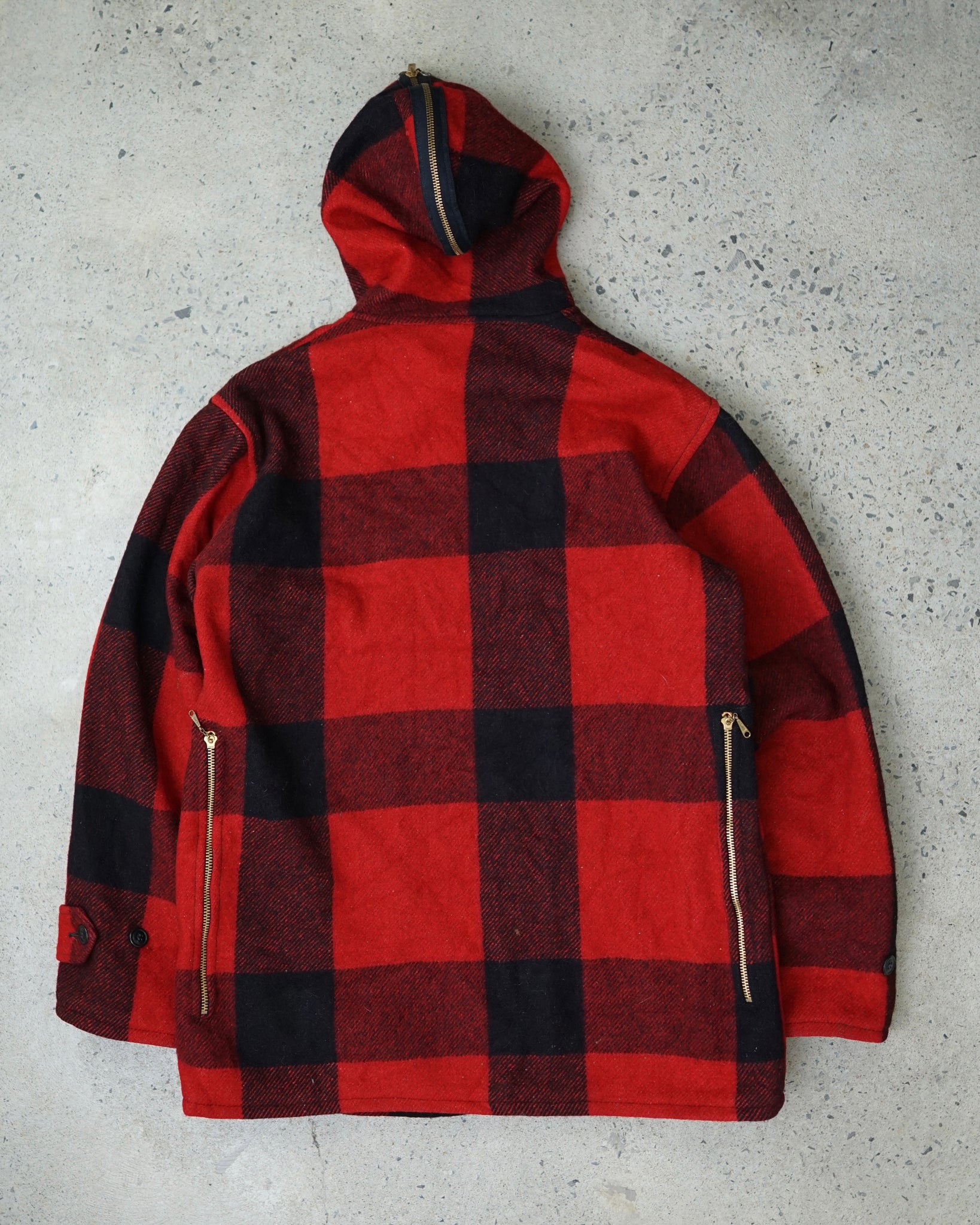 johnson plaid flannel jacket - medium