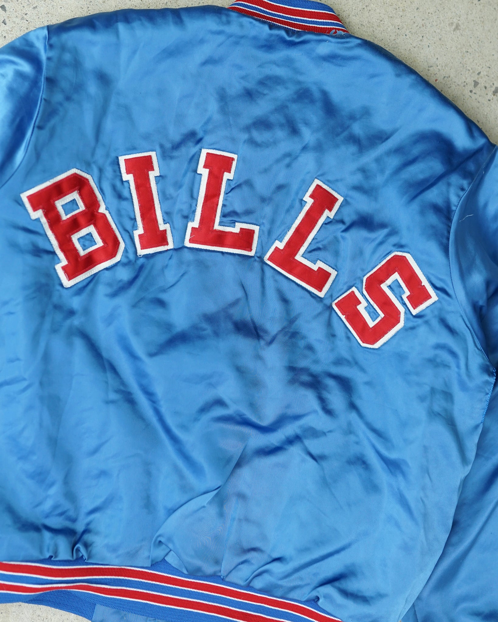 buffalo bills satin jacket - medium