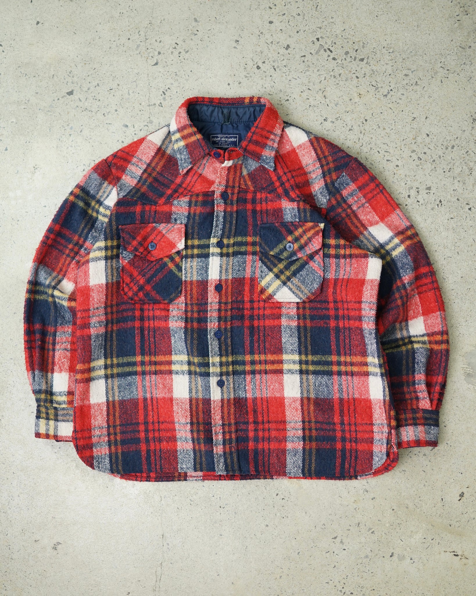 robert alexander plaid flannel shirt - XL