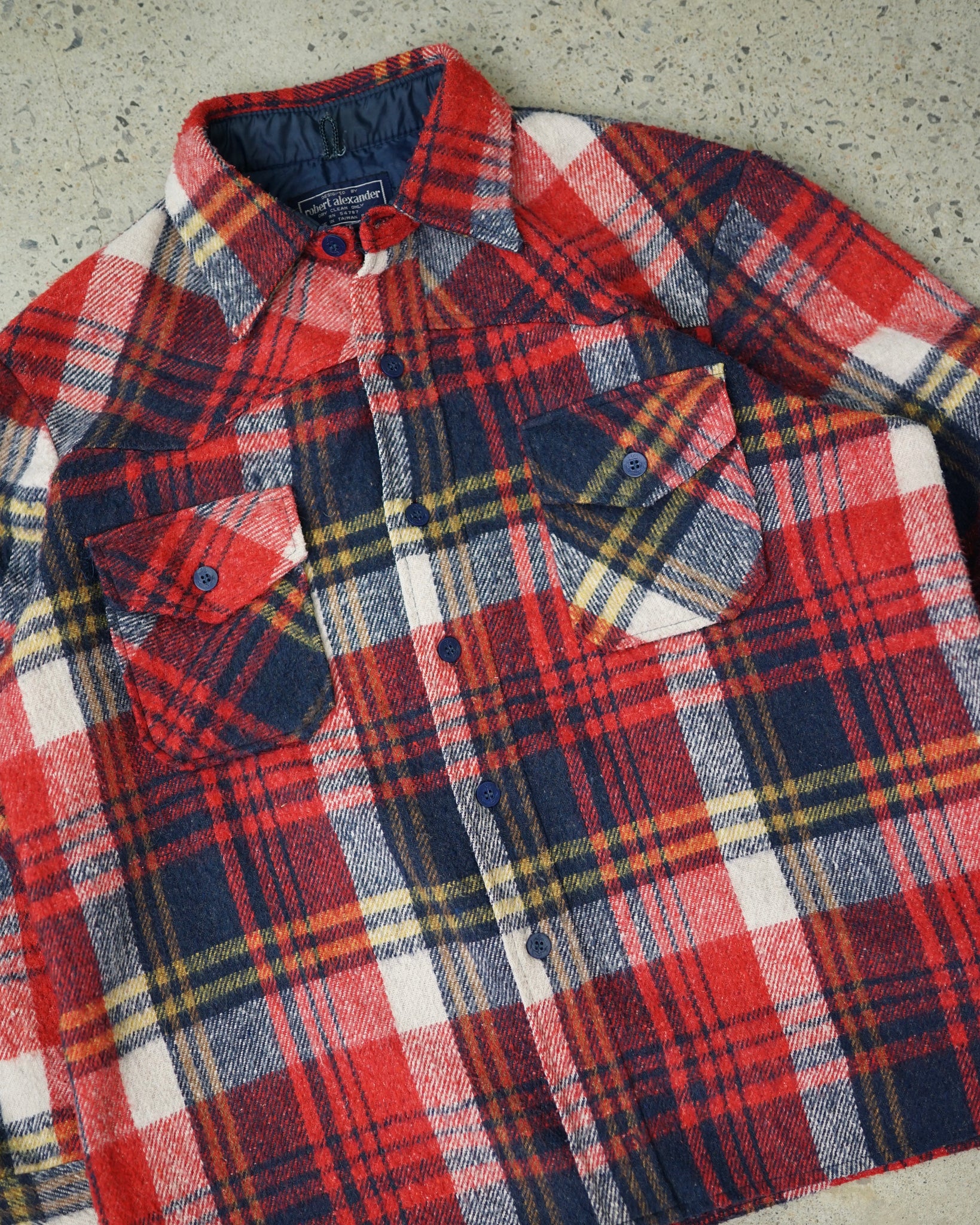 robert alexander plaid flannel shirt - XL