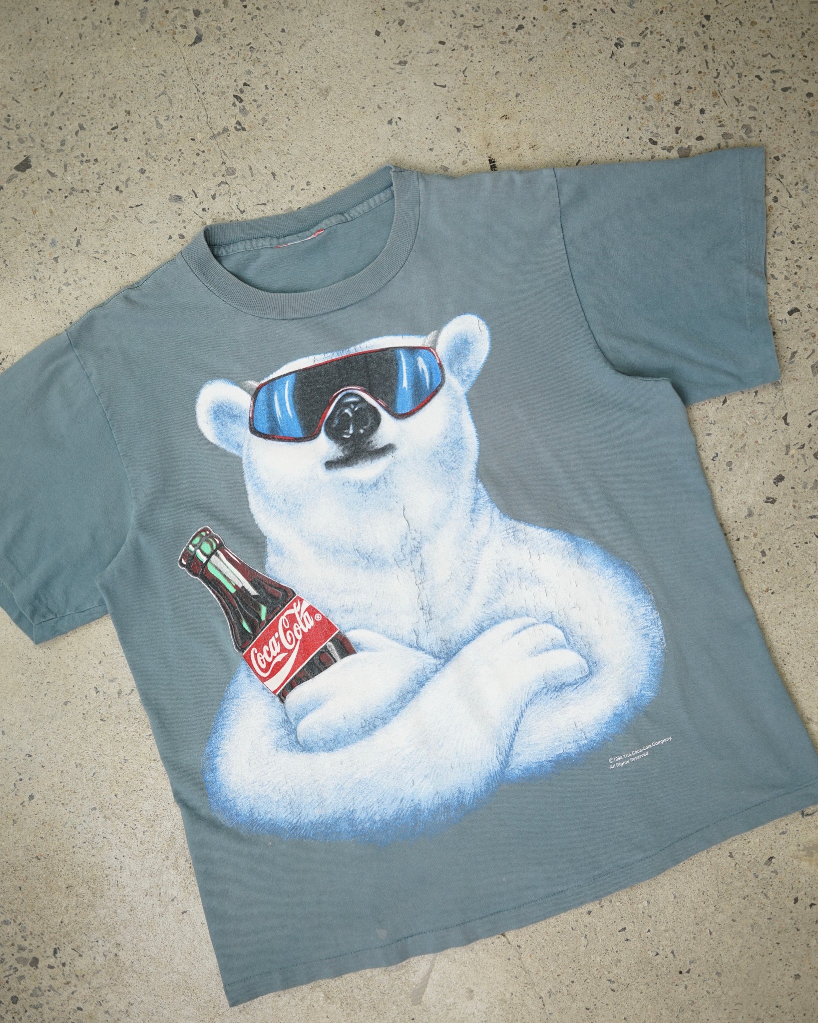 coca-cola polar bear t-shirt - large