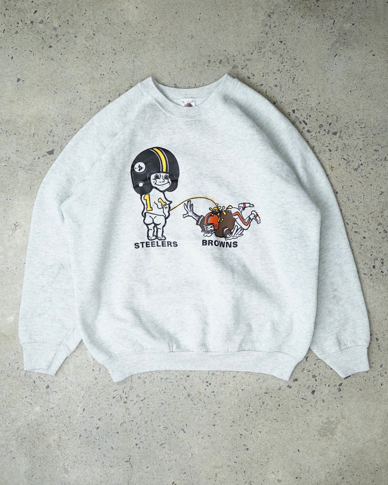 steelers fan crewneck - large