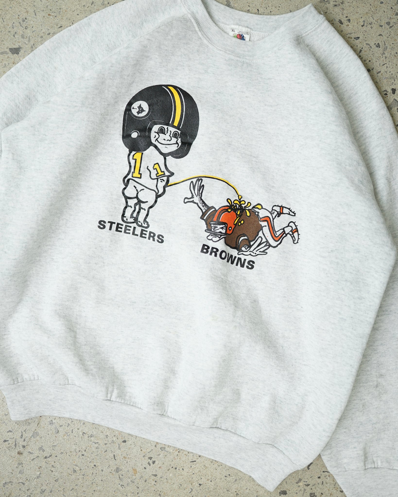 steelers fan crewneck - large