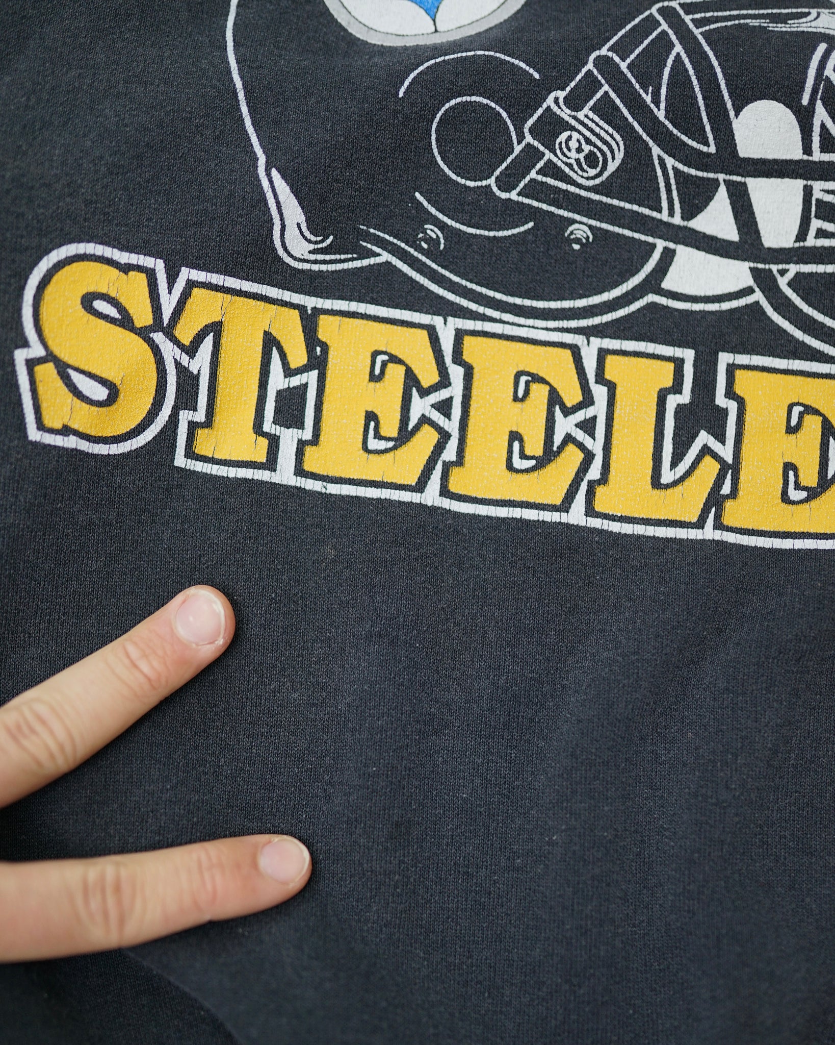 steelers crewneck - large