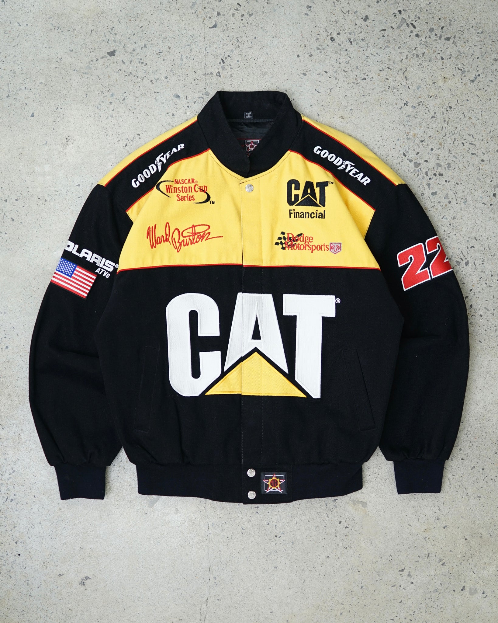 caterpillar nascar jacket - medium