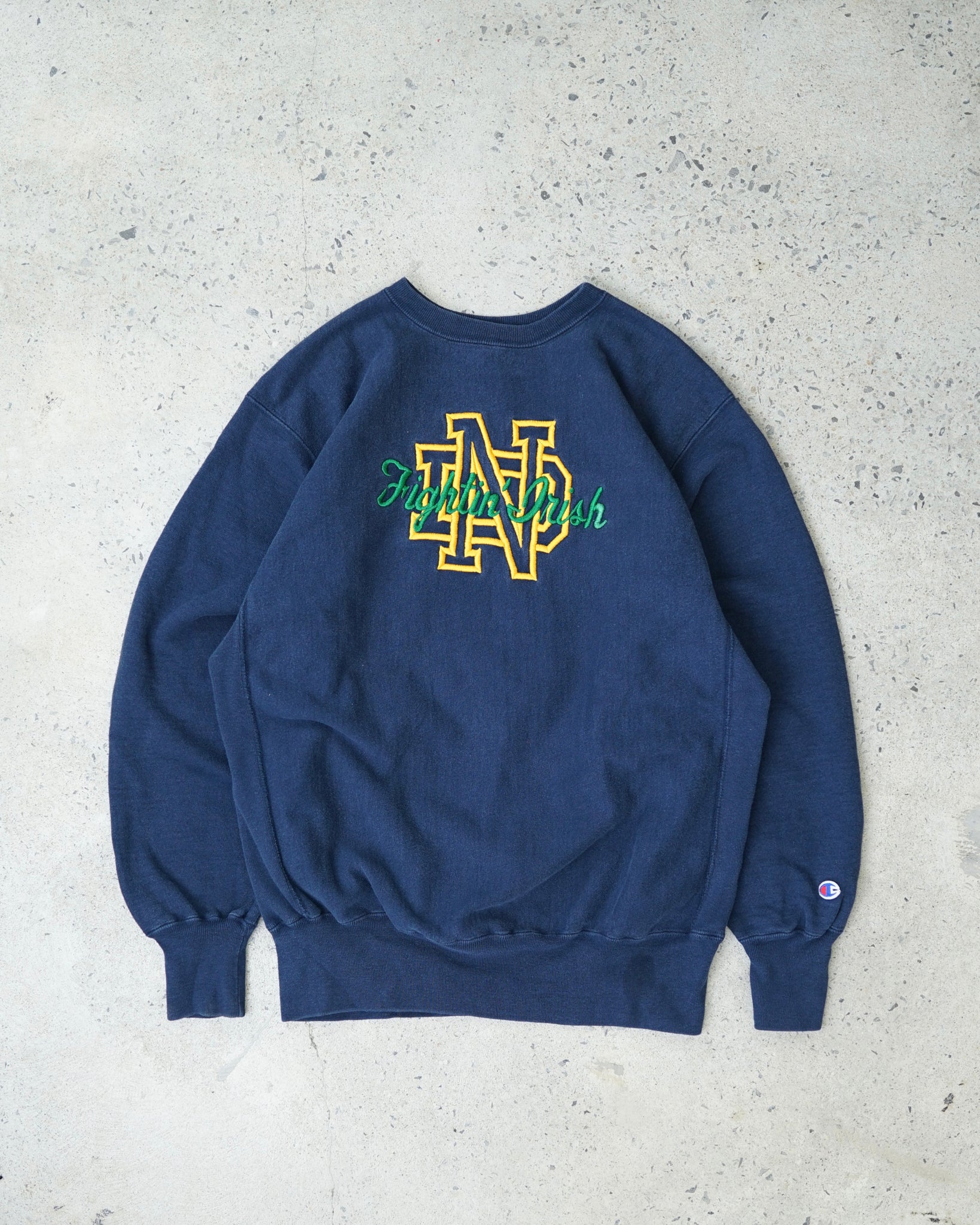 notre dame fighting irish champion crewneck - large